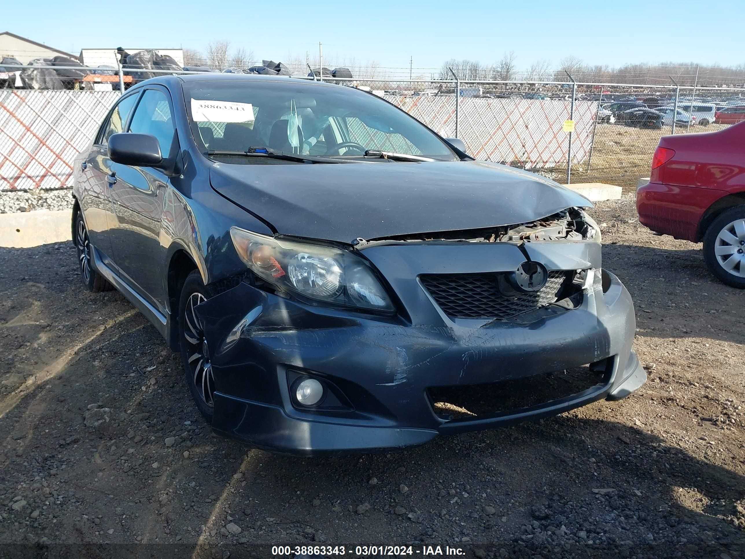 toyota corolla 2009 2t1bu40e39c112746