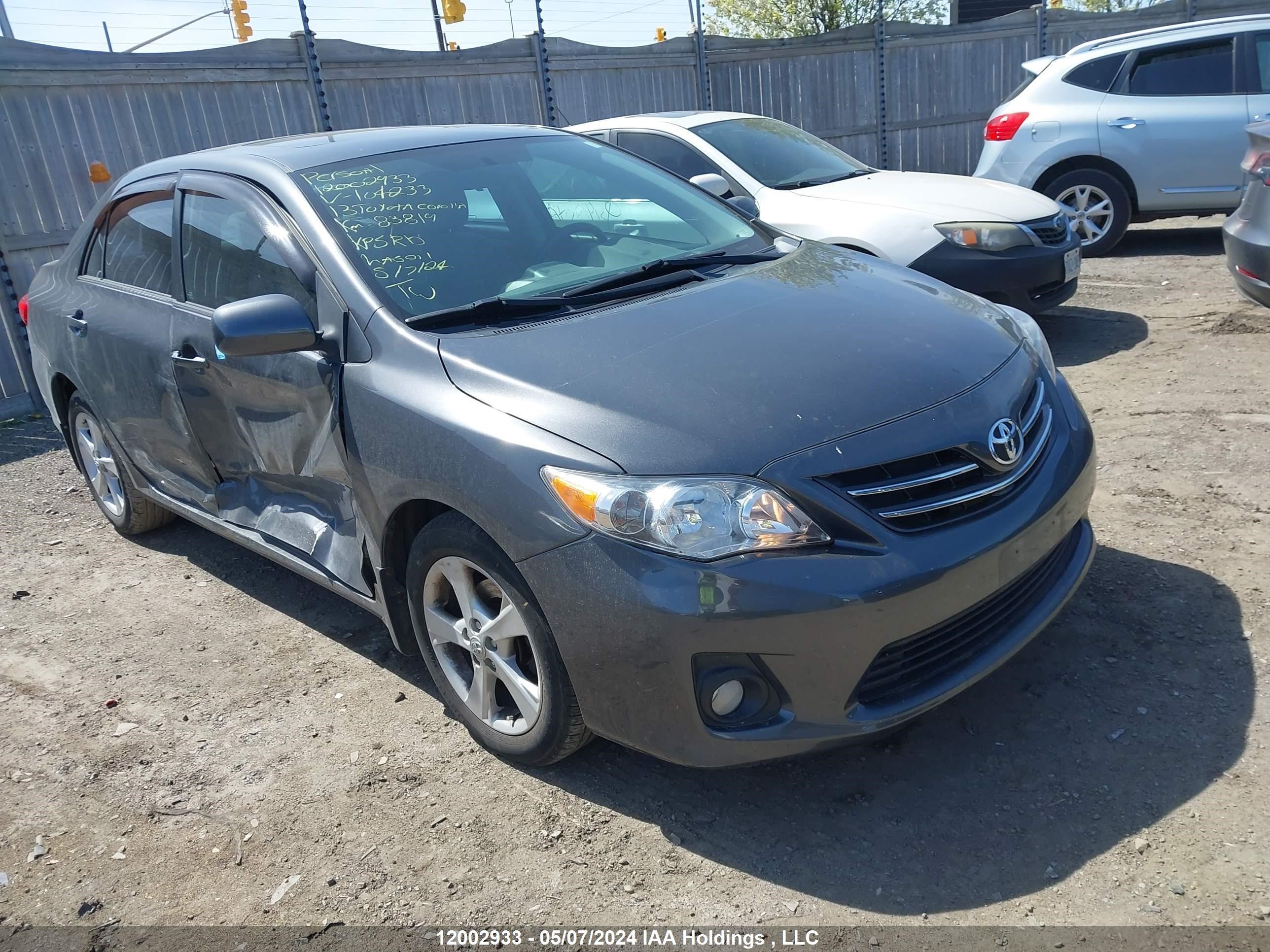 toyota corolla 2013 2t1bu4ee9dc104233