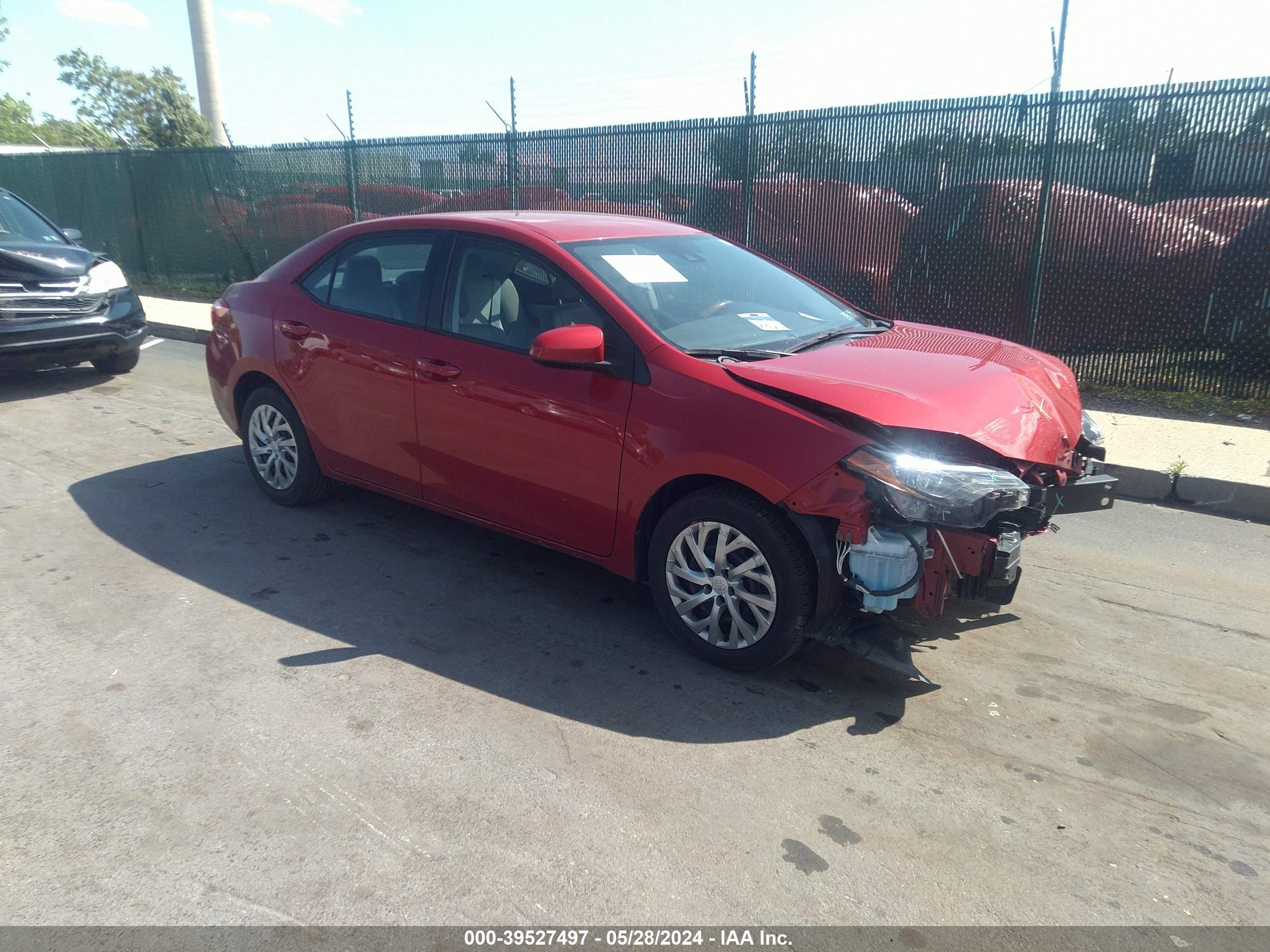 toyota corolla 2019 2t1burhe3kc182609