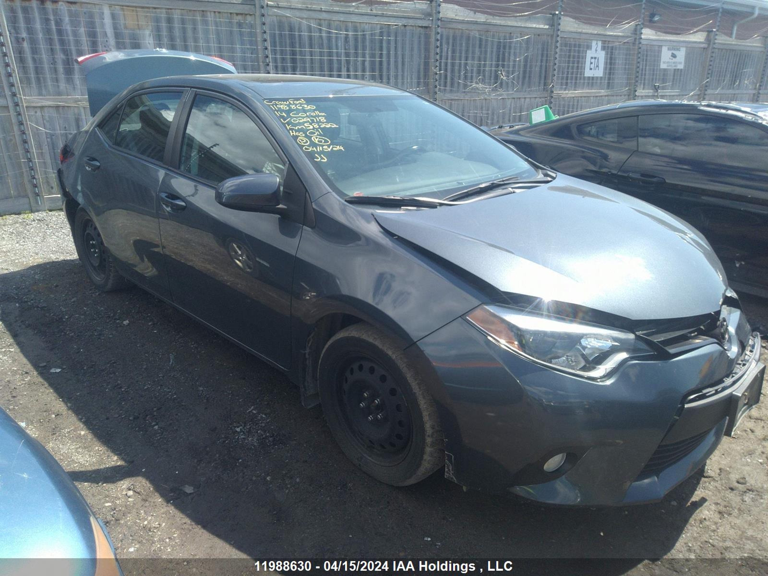 toyota corolla 2014 2t1burhe5ec029718