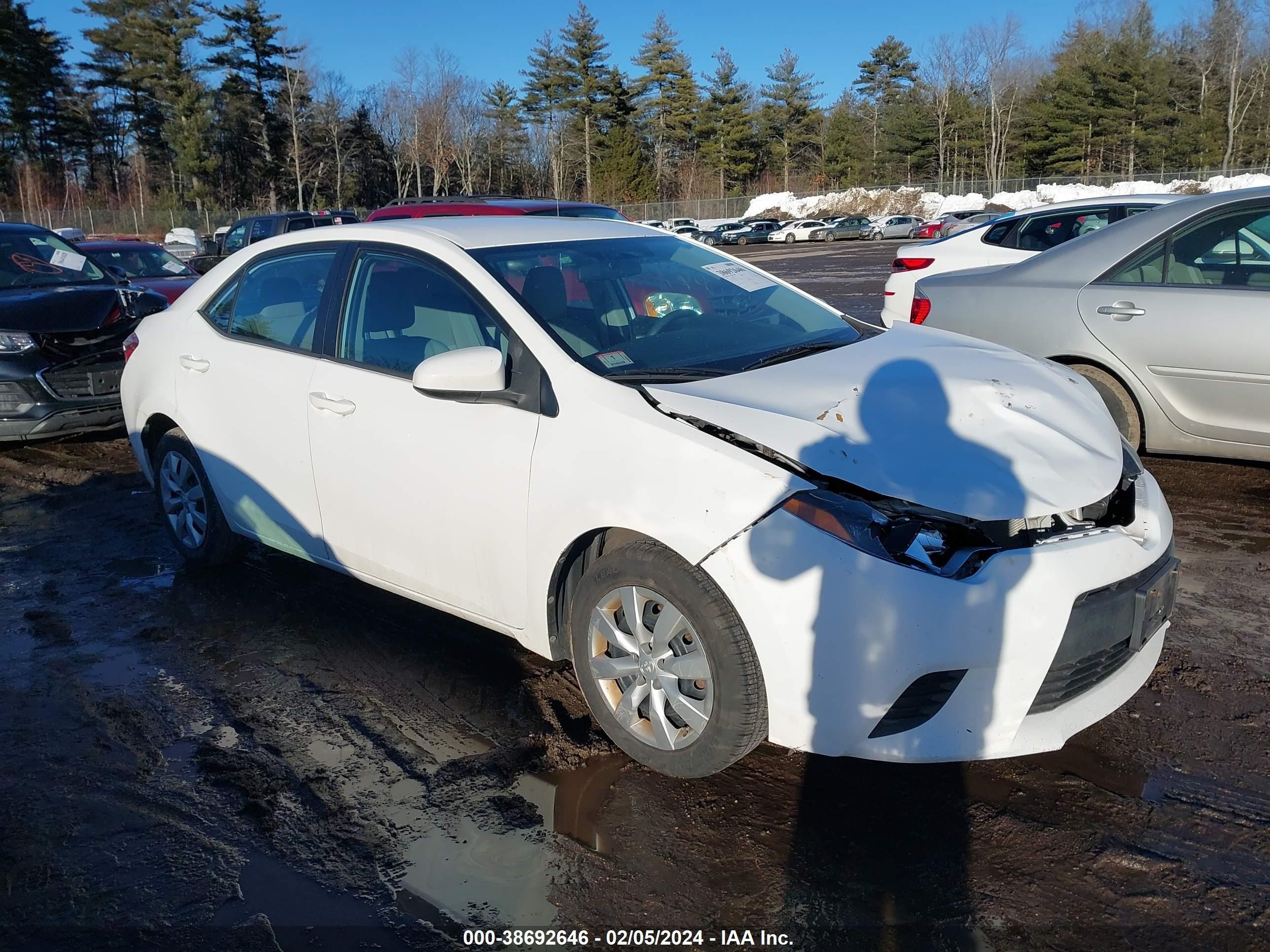 toyota corolla 2014 2t1burhe6ec203411