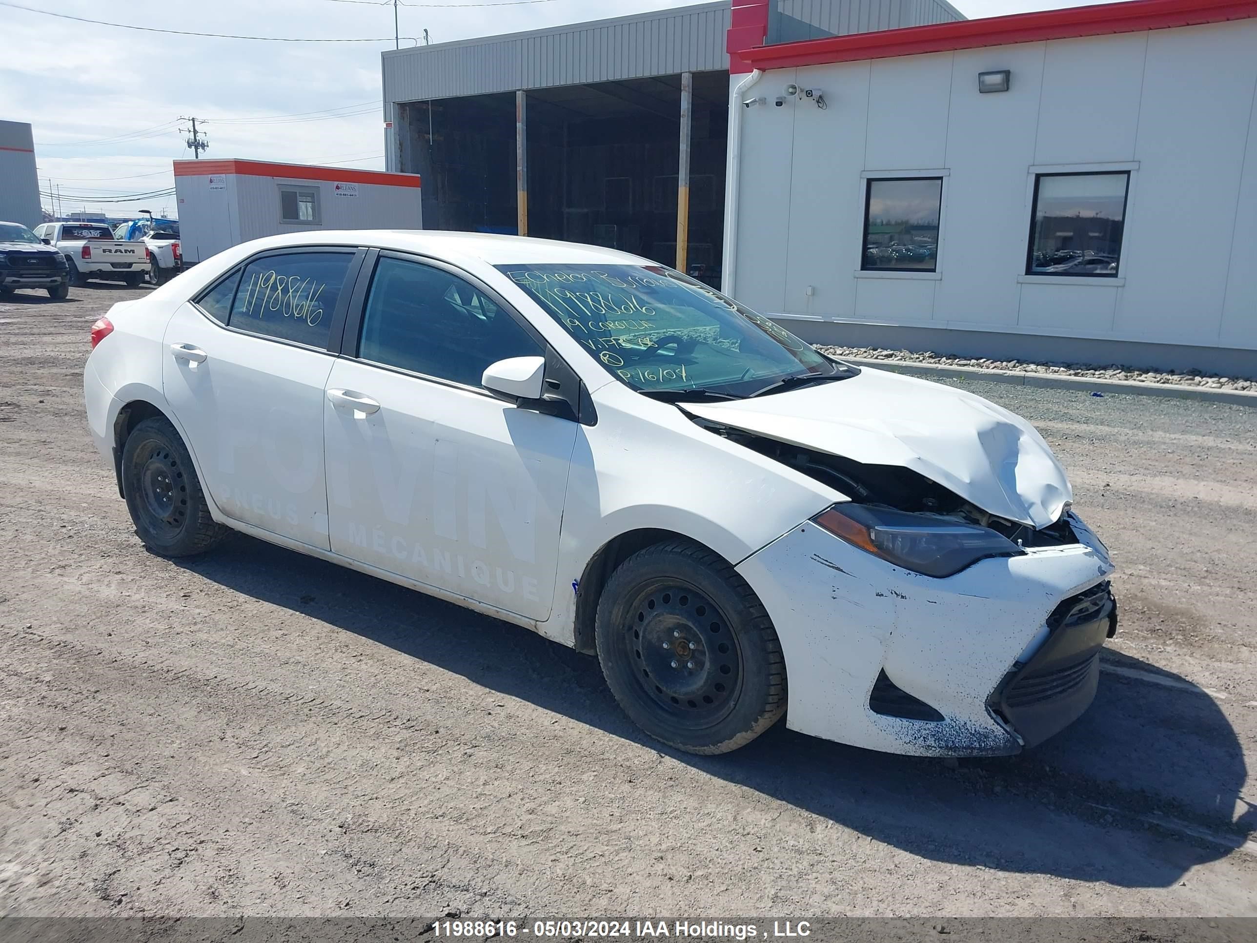 toyota corolla 2019 2t1burhe7kc173508