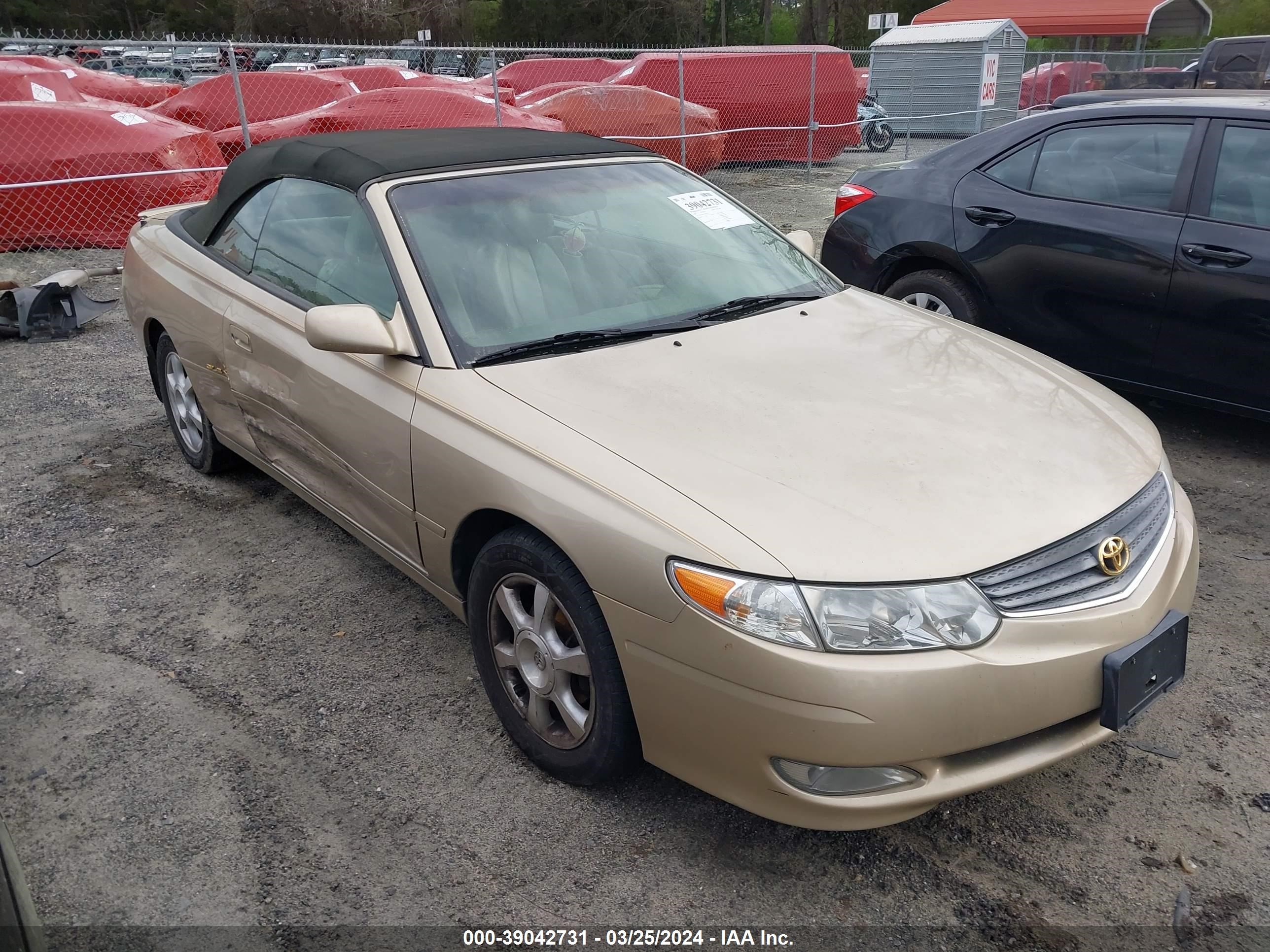 toyota camry solara 2003 2t1ff28p33c606358