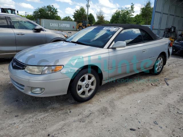 toyota camry sola 2001 2t1ff28px1c483932