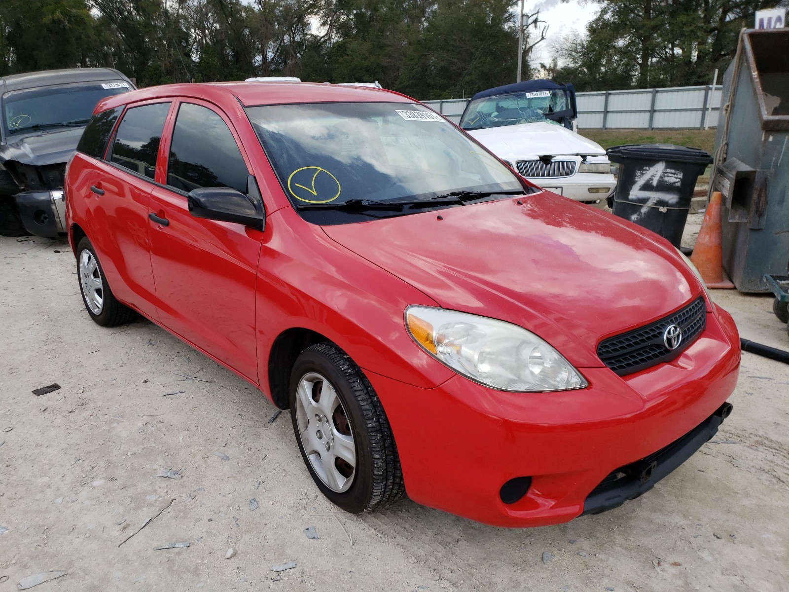 toyota matrix 2005 2t1kr32e25c504765