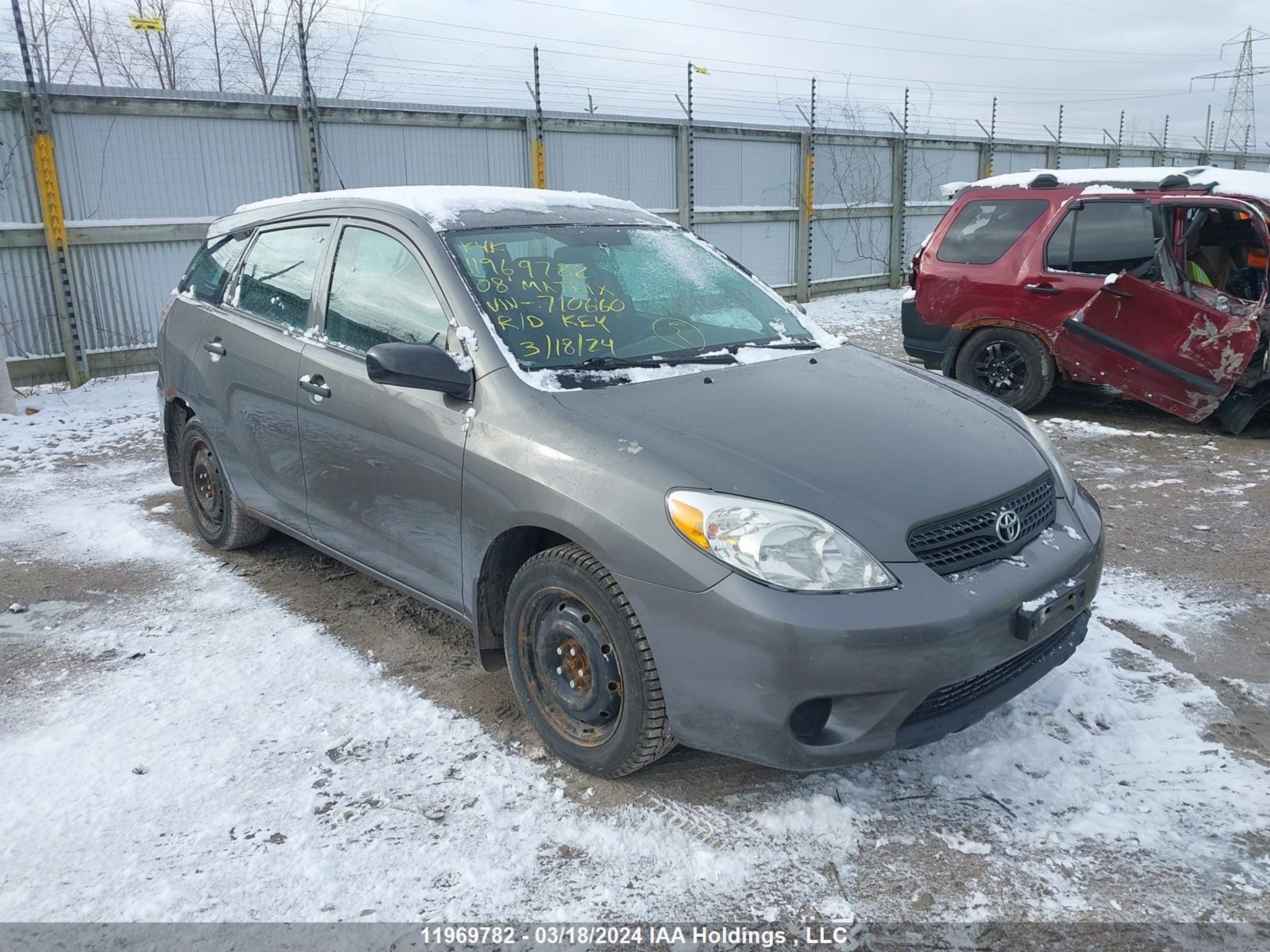 toyota matrix 2008 2t1kr32e48c710660