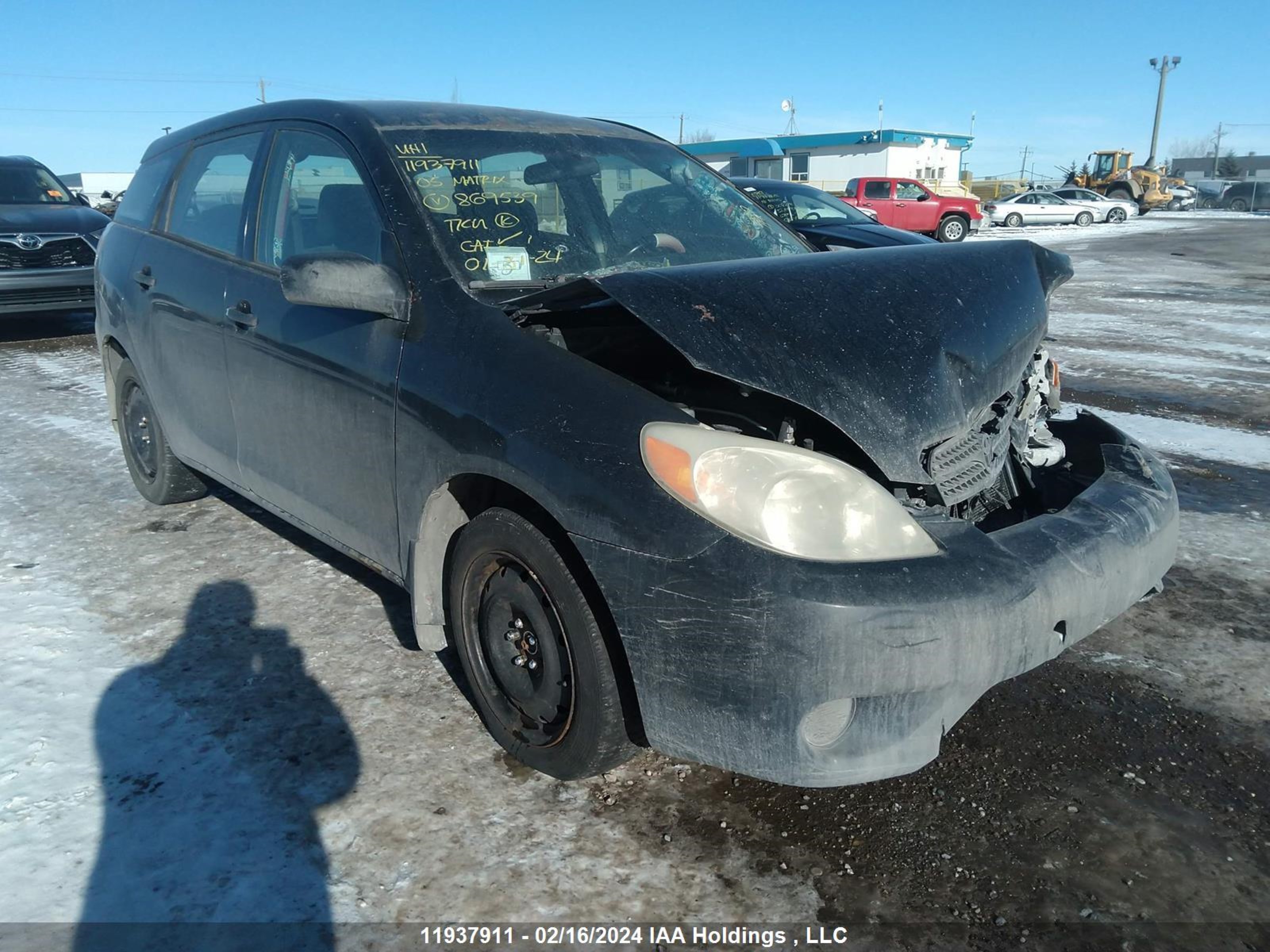 toyota matrix 2005 2t1kr32e95c869539