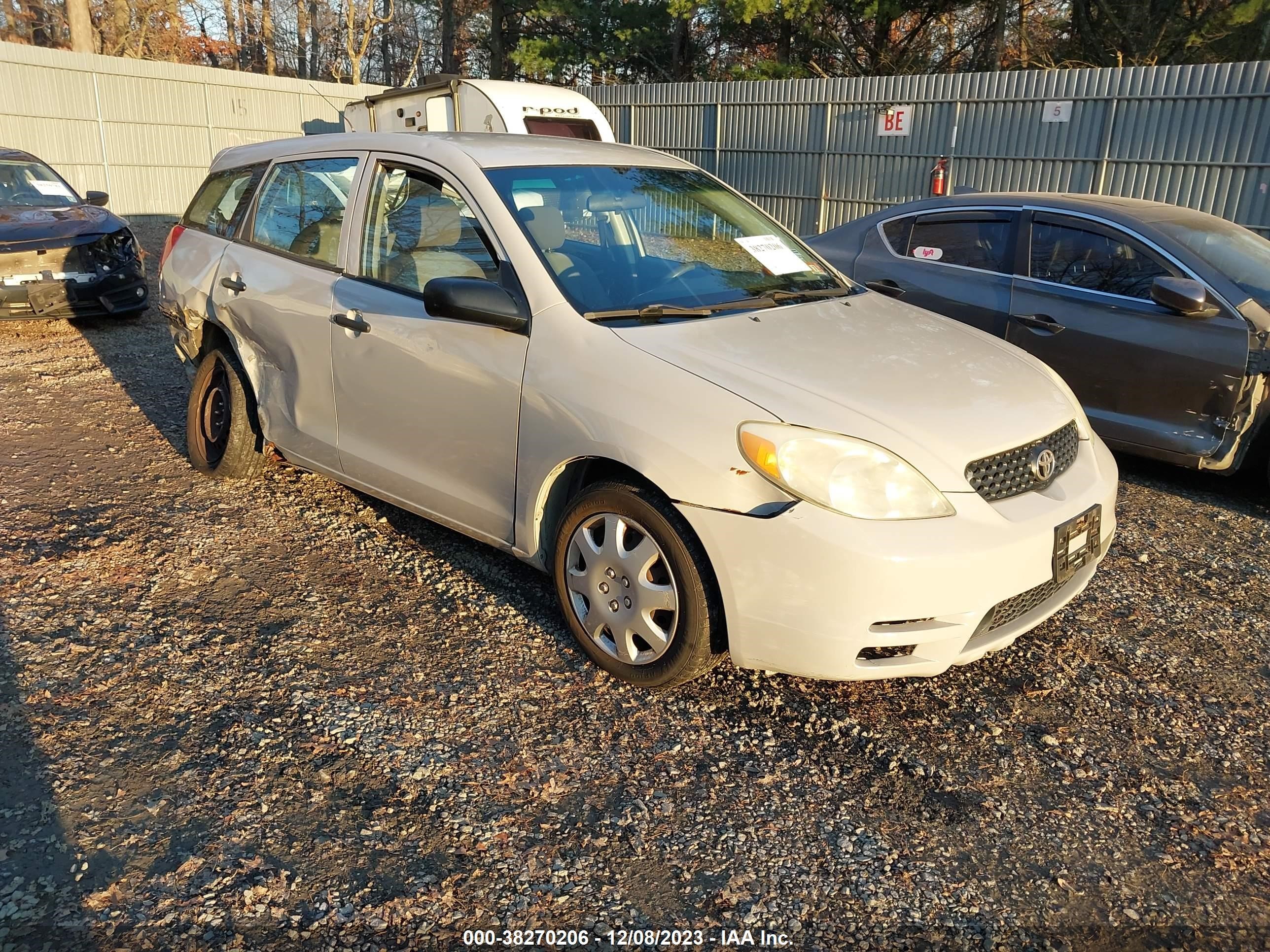 toyota matrix 2003 2t1kr32ex3c056157