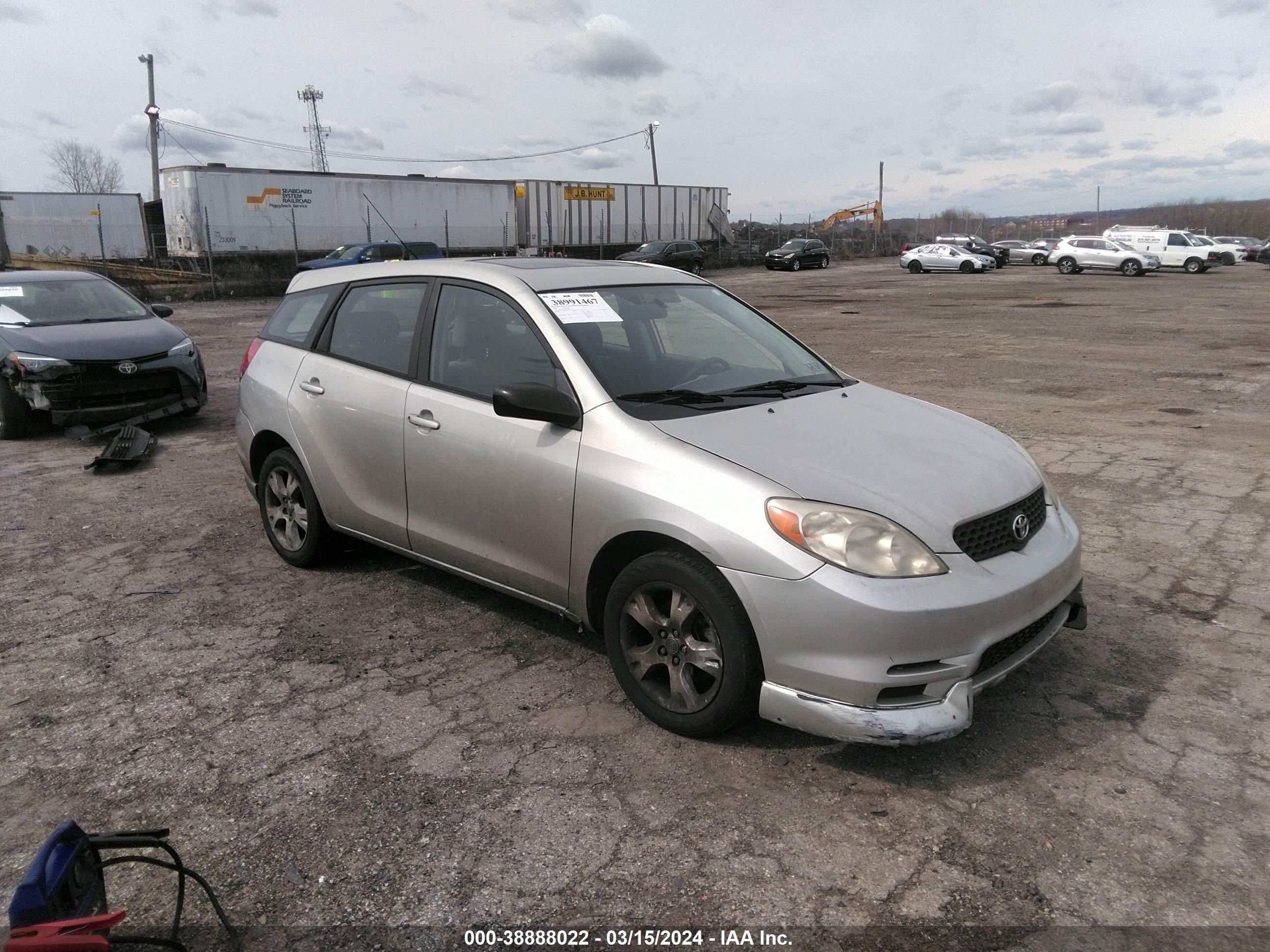 toyota matrix 2003 2t1kr38e43c062480