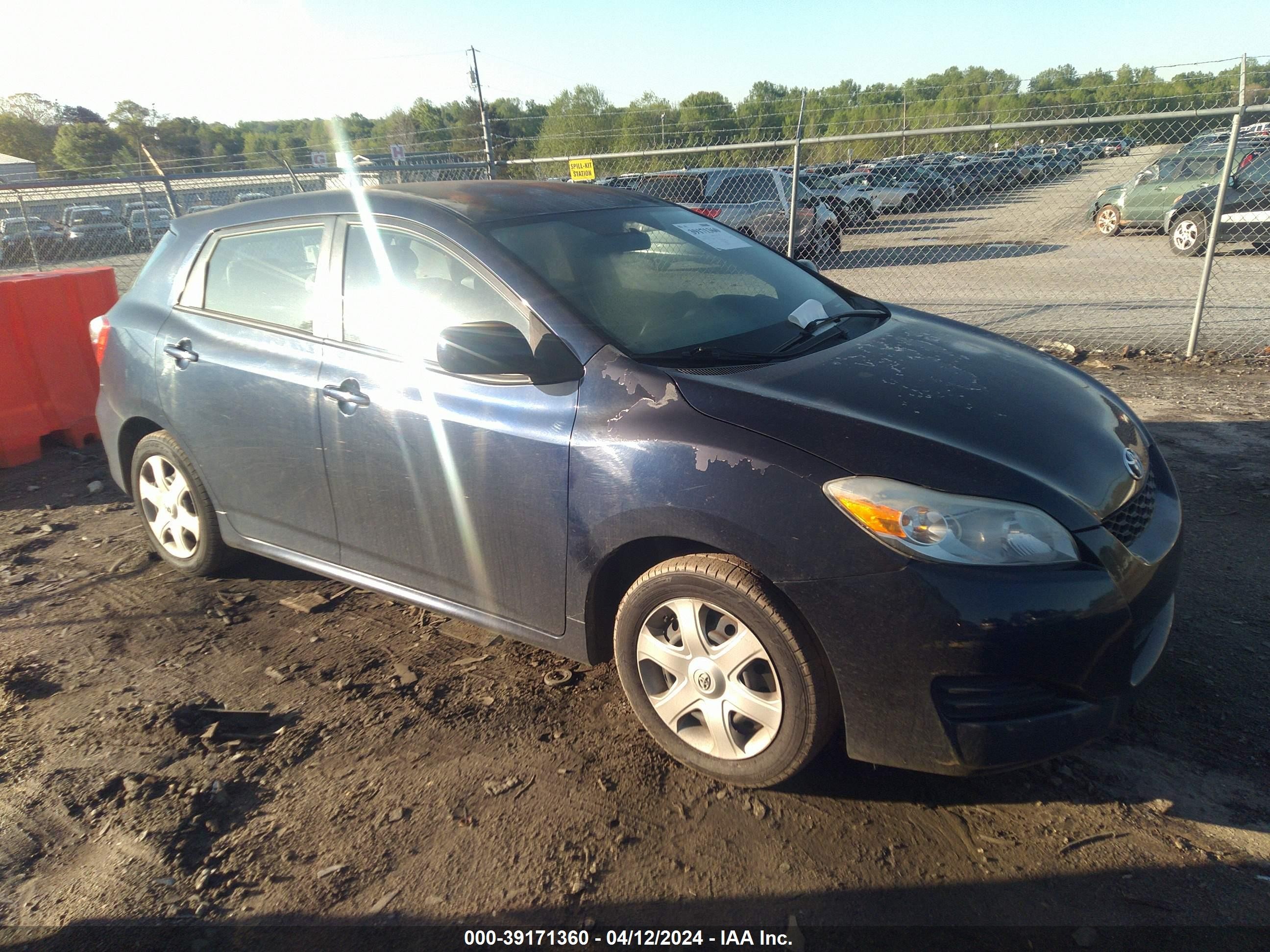 toyota matrix 2009 2t1ku40ex9c005287