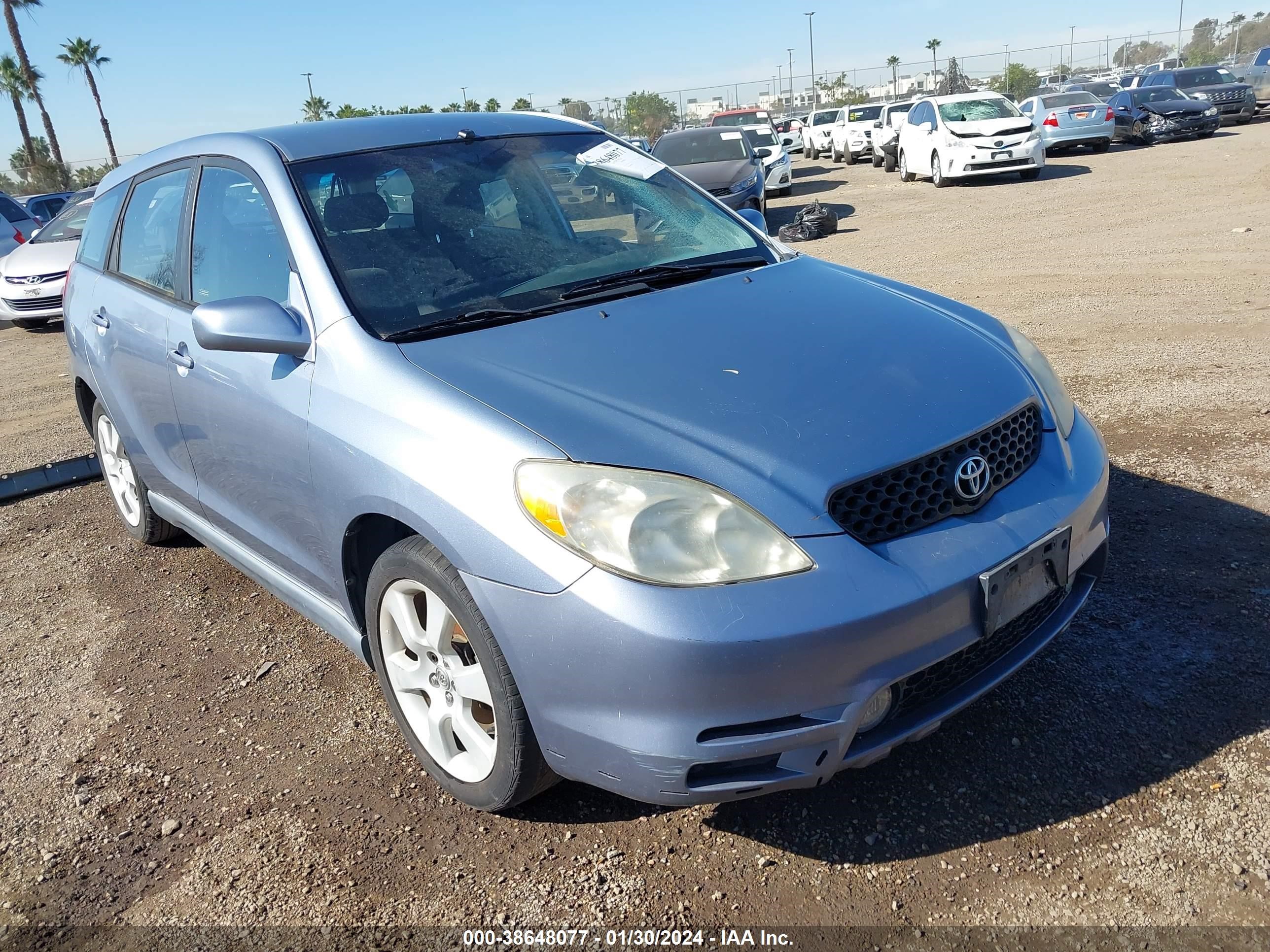 toyota matrix 2003 2t1ky38e03c047820