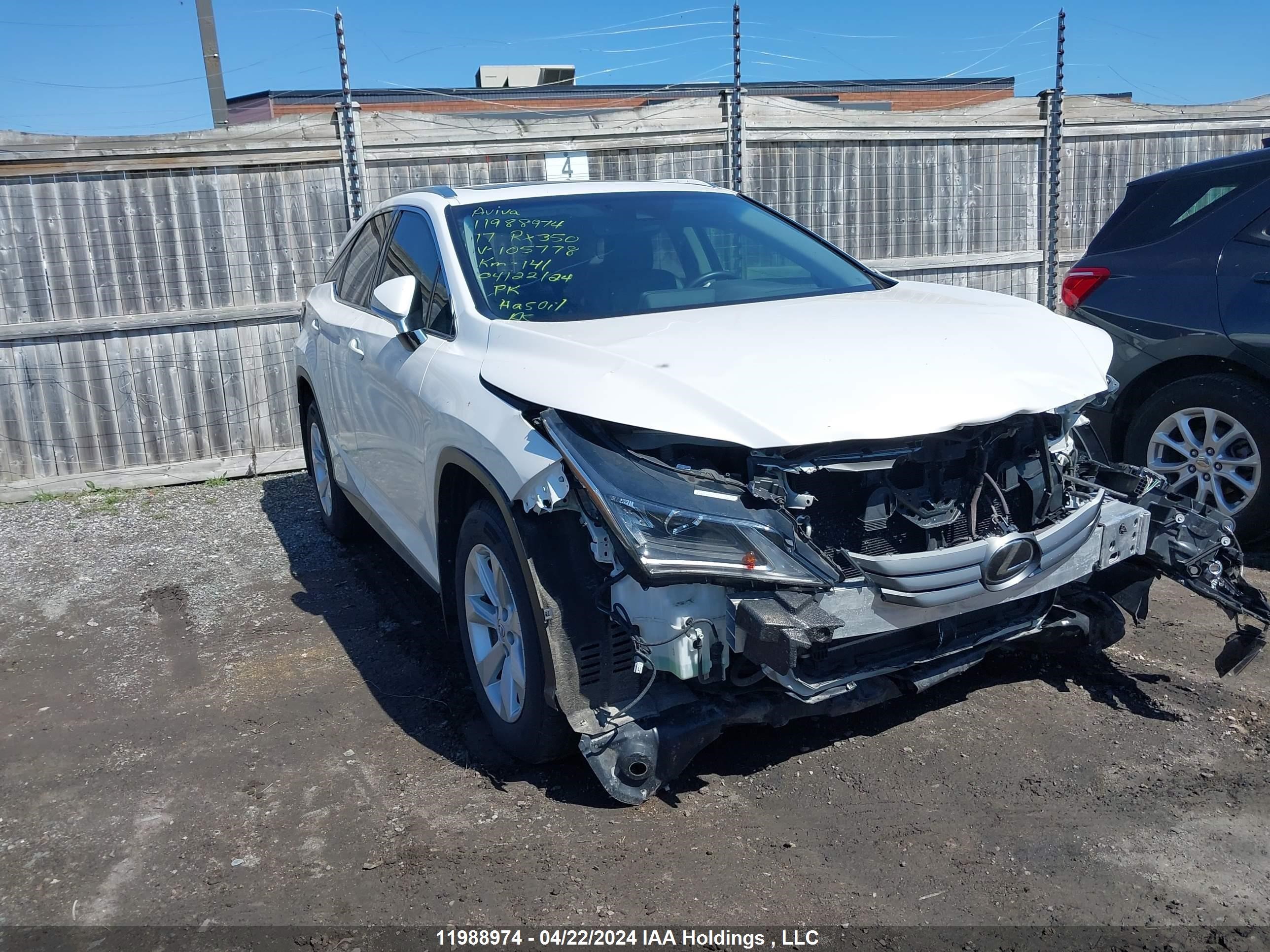 lexus rx 2017 2t2bzmca8hc105778