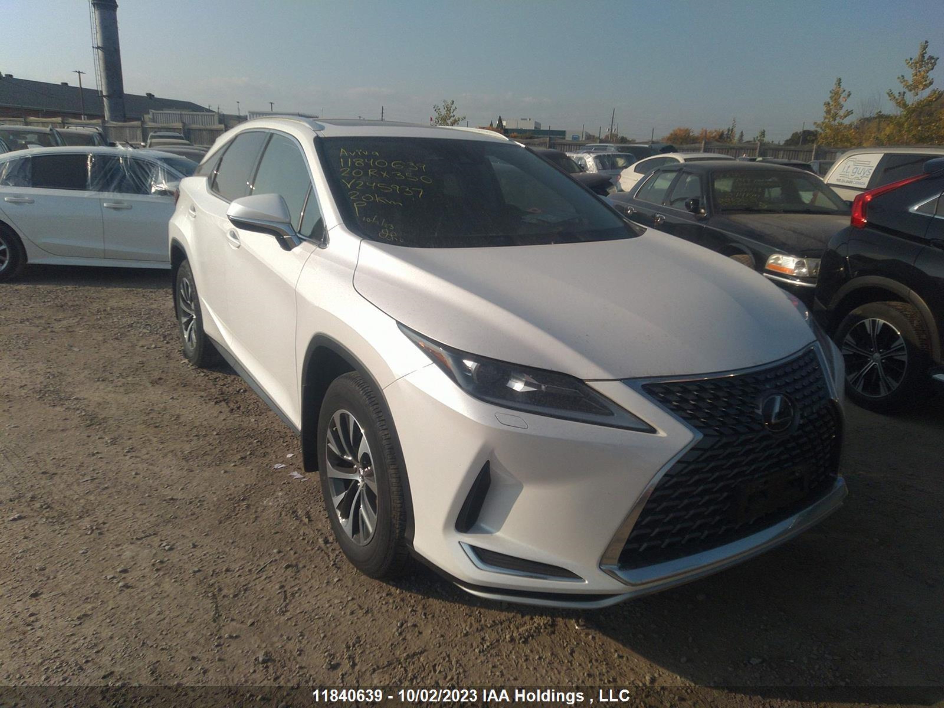 lexus rx 2020 2t2hzmda9lc245937