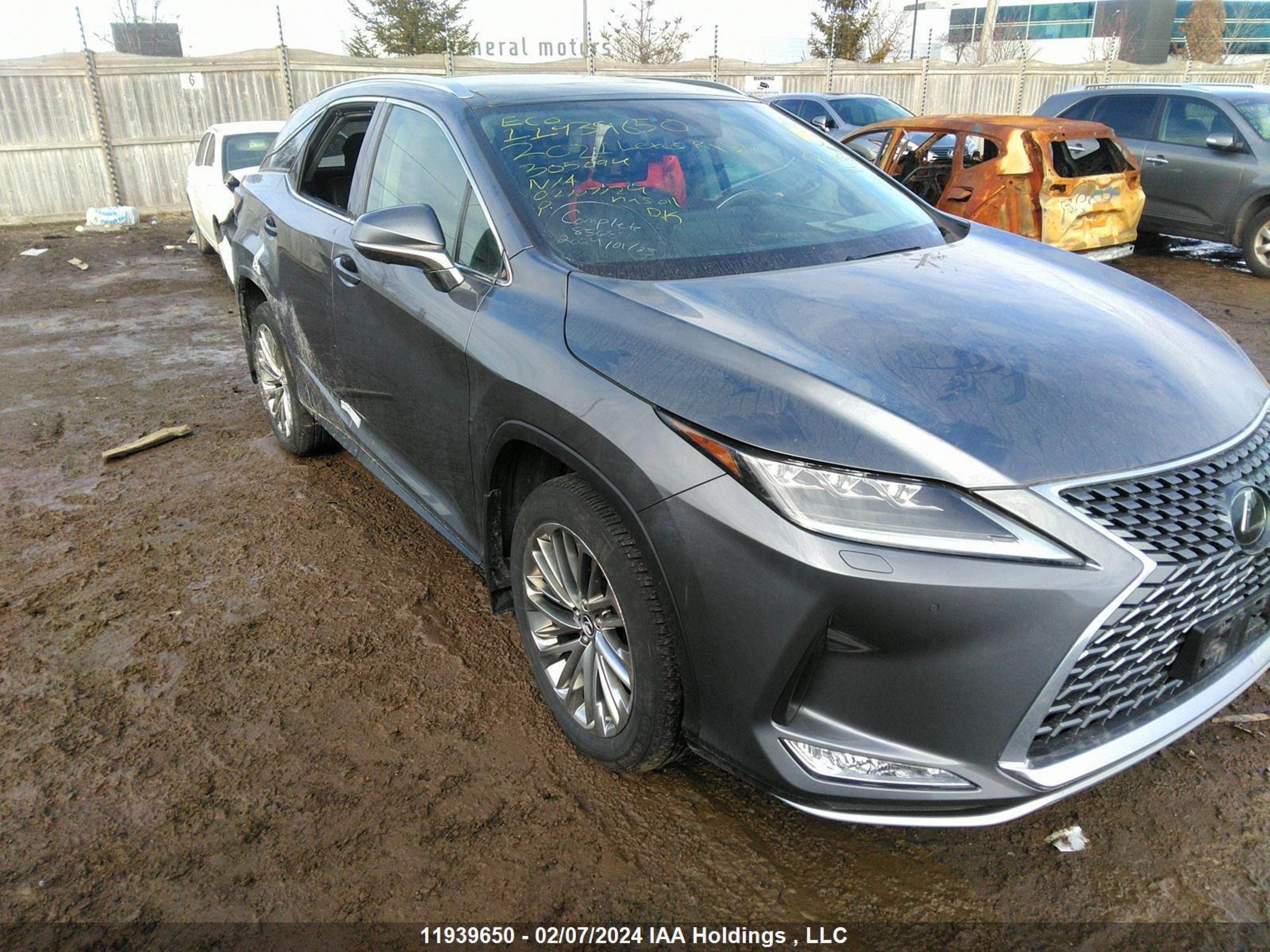 lexus rx 2021 2t2jzmda8mc305094