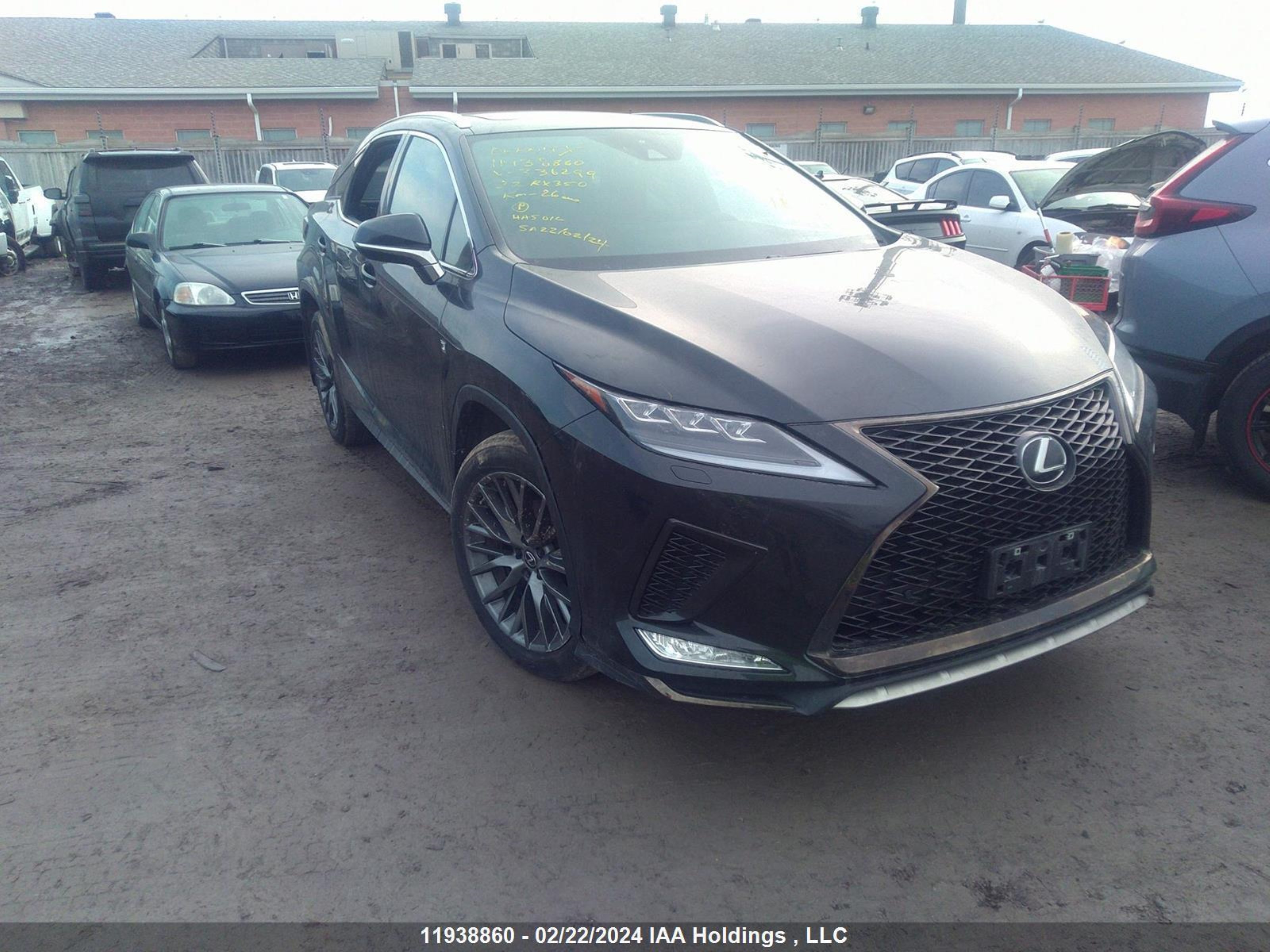 lexus rx 2022 2t2yzmda5nc336299