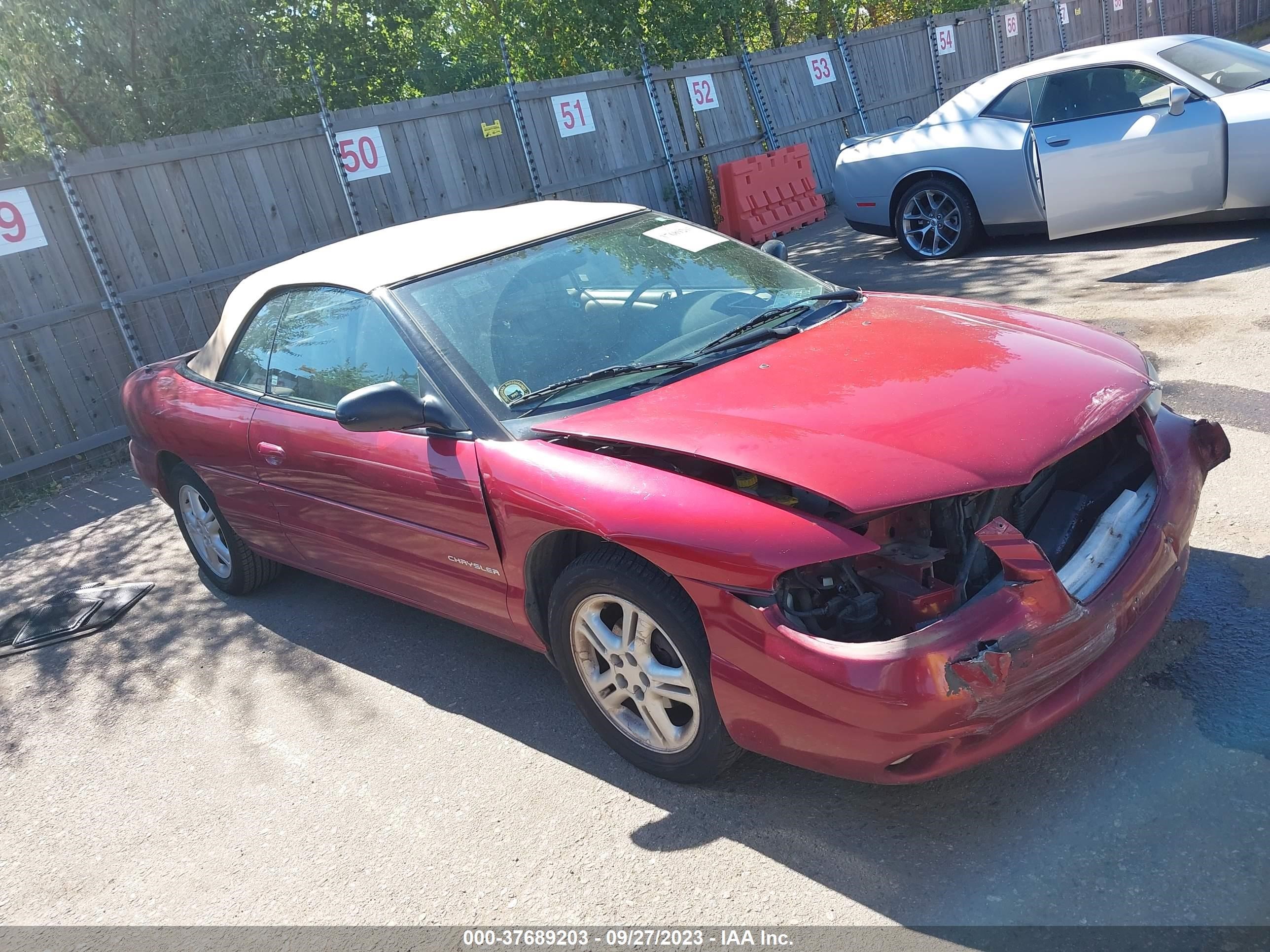 chrysler sebring 1997 3c3el55h8vt545712