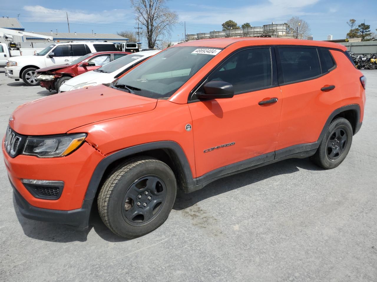 jeep compass 2018 3c4njcab1jt133505