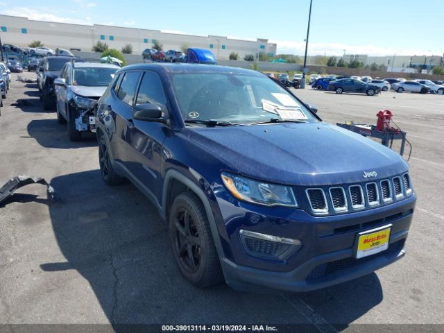 jeep compass 2018 3c4njcab1jt165158