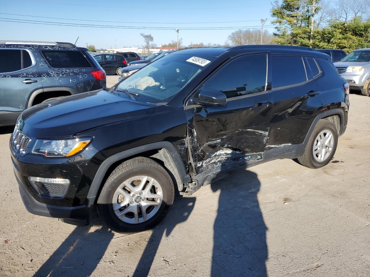 jeep compass 2018 3c4njcab1jt487945