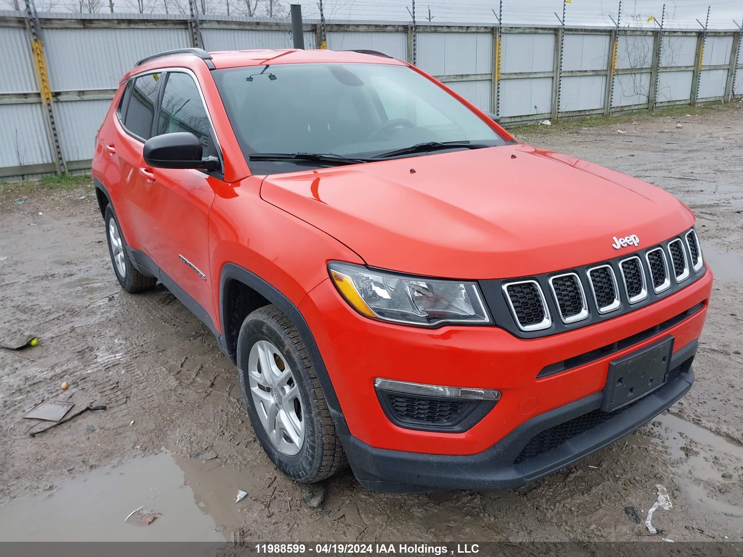 jeep compass 2019 3c4njcab3kt788640