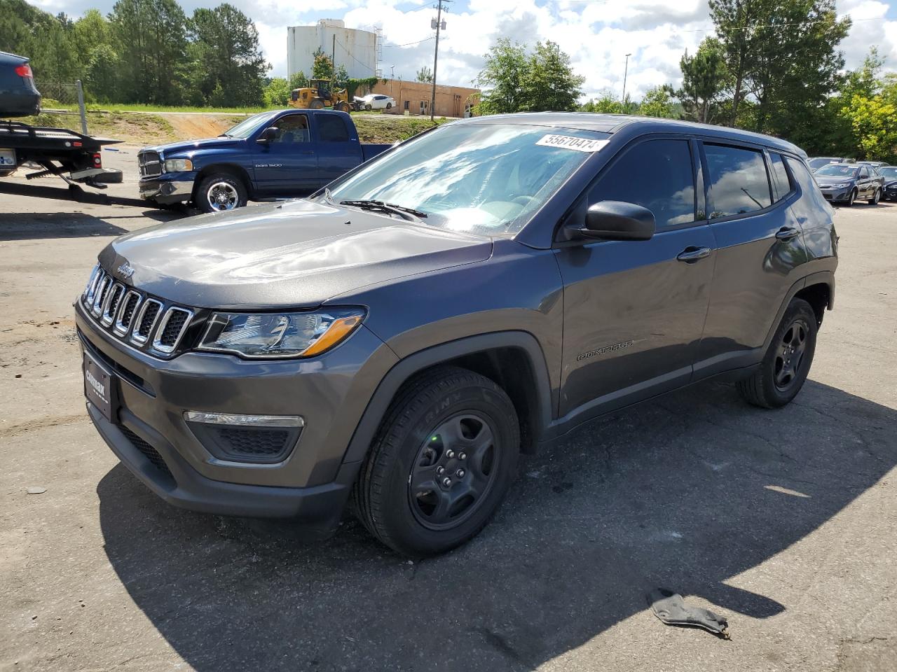 jeep compass 2018 3c4njcab7jt488890