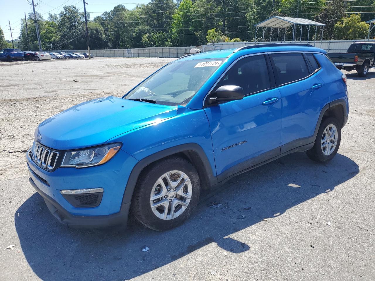 jeep compass 2019 3c4njcab9kt835220