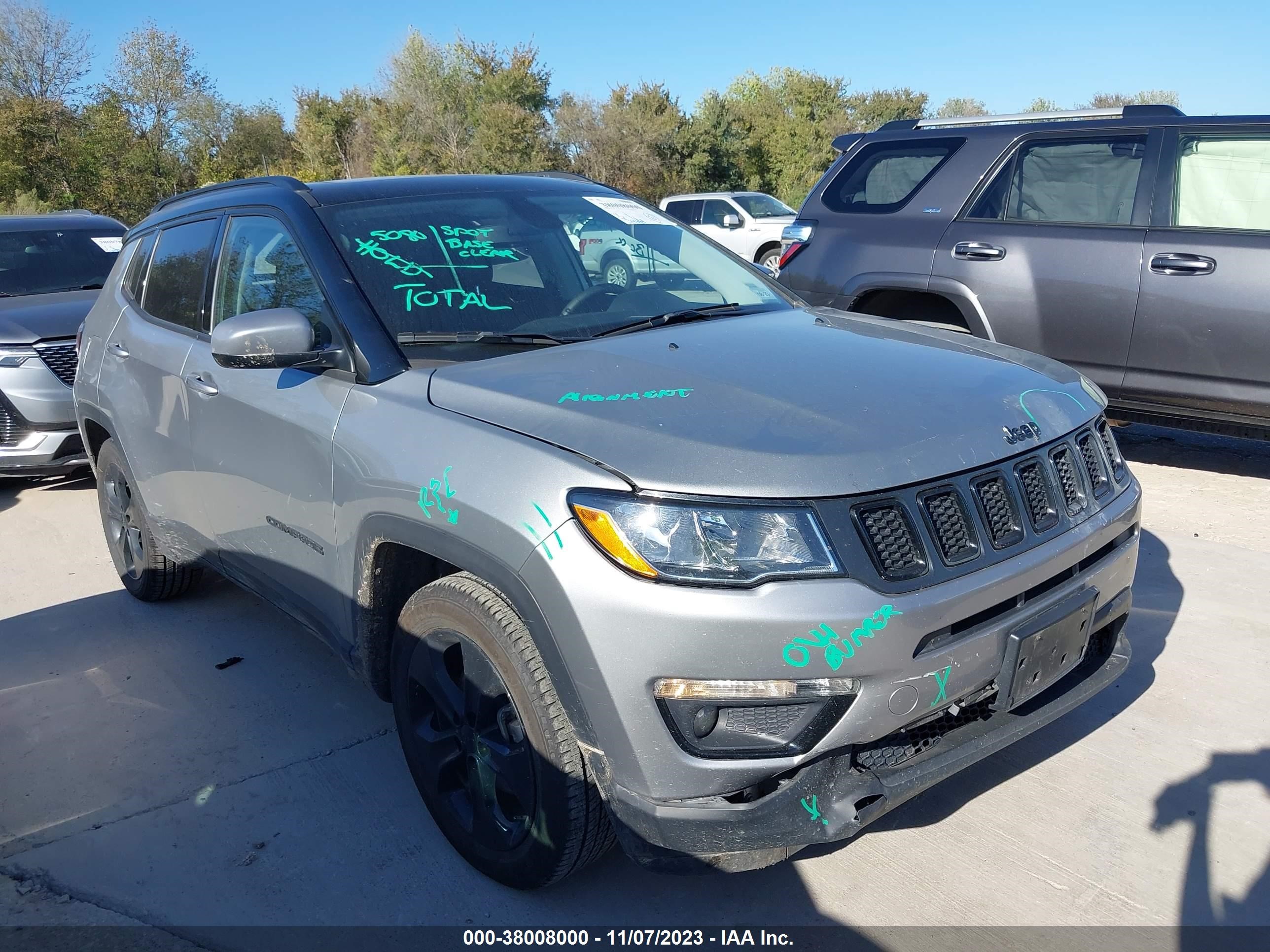 jeep compass 2021 3c4njcbb6mt587249