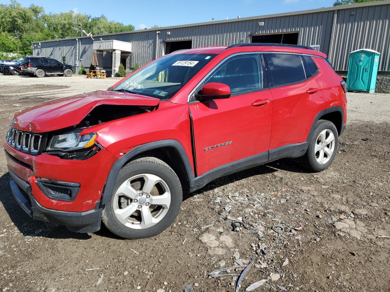 jeep compass 2018 3c4njdbb0jt402713