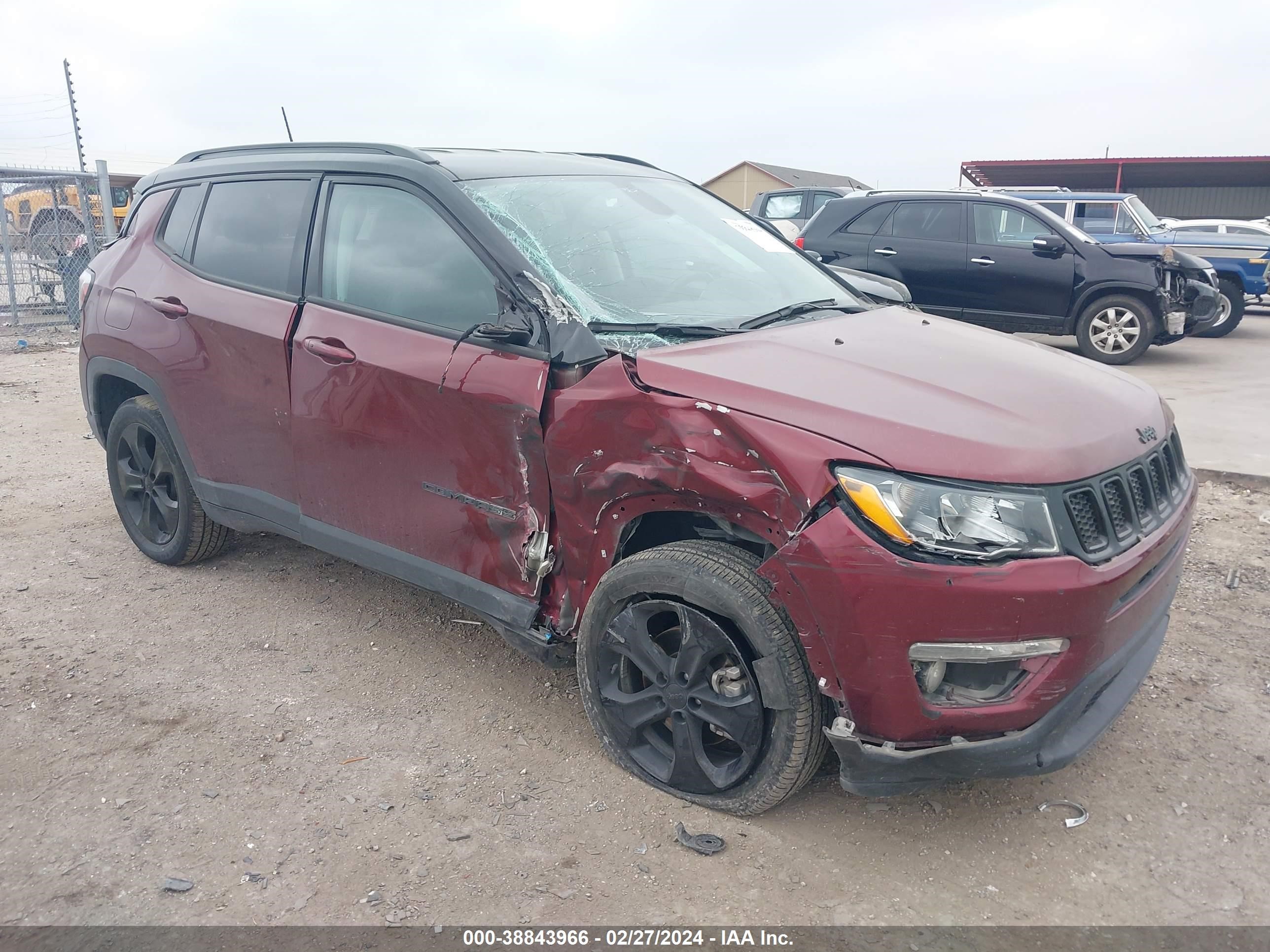 jeep compass 2021 3c4njdbb0mt595627