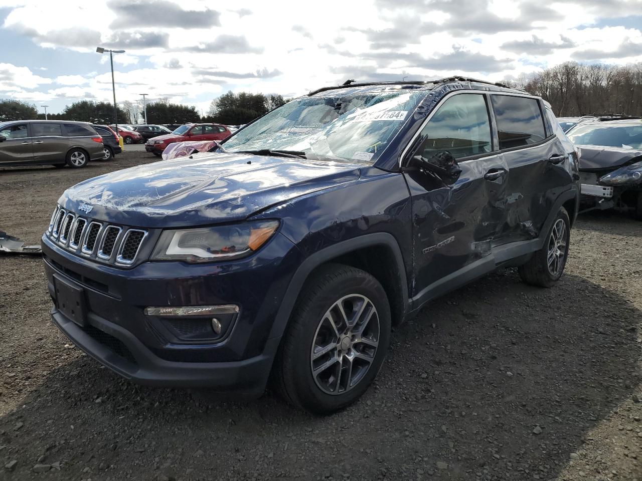 jeep compass 2018 3c4njdbb1jt161423