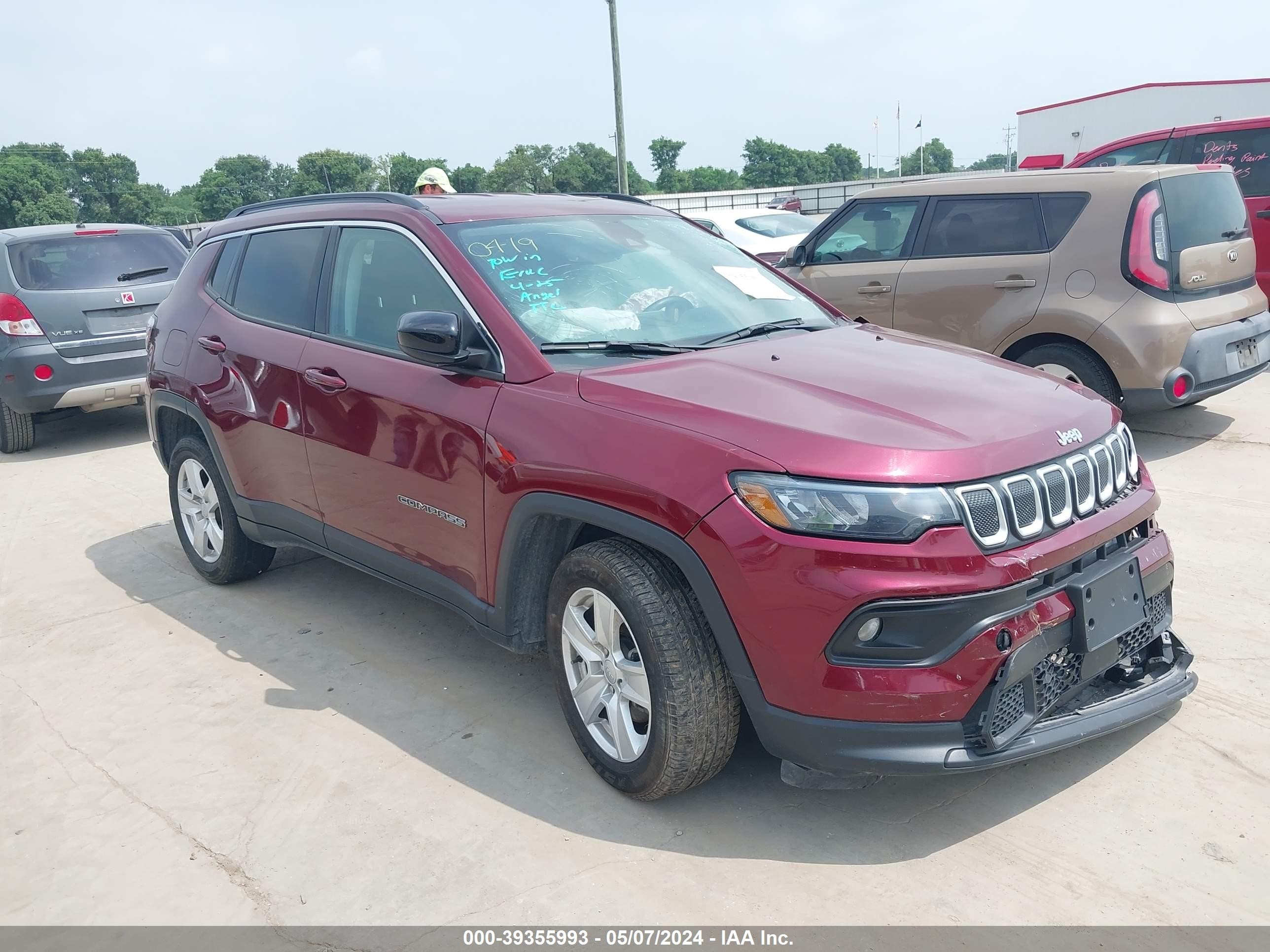 jeep compass 2022 3c4njdbb1nt148645