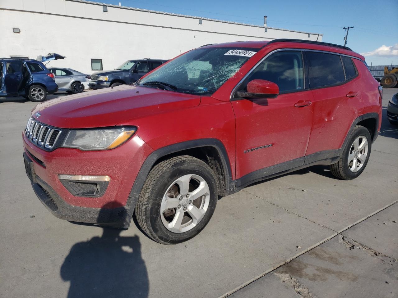 jeep compass 2018 3c4njdbb4jt455611