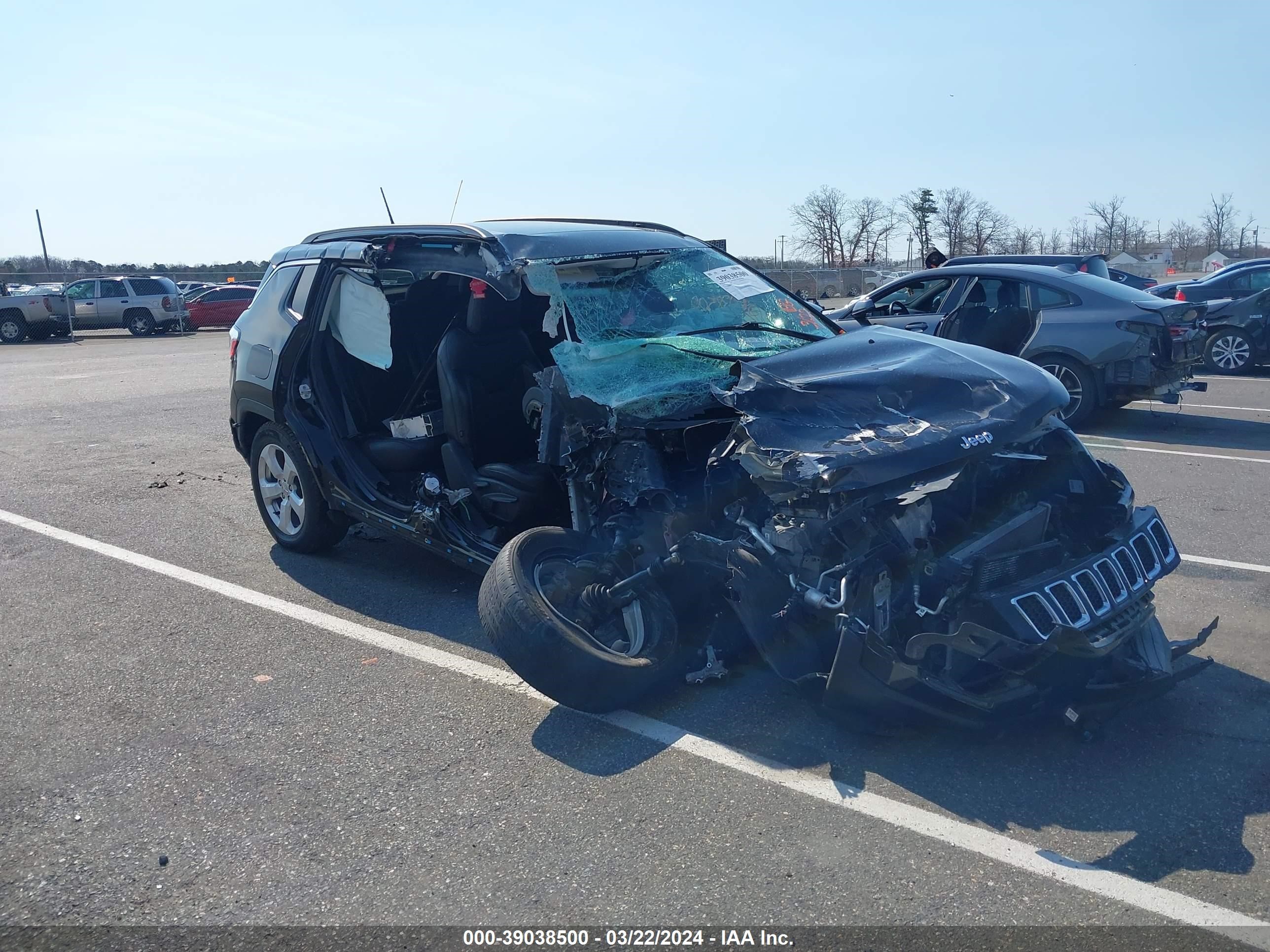 jeep compass 2019 3c4njdbb4kt623071