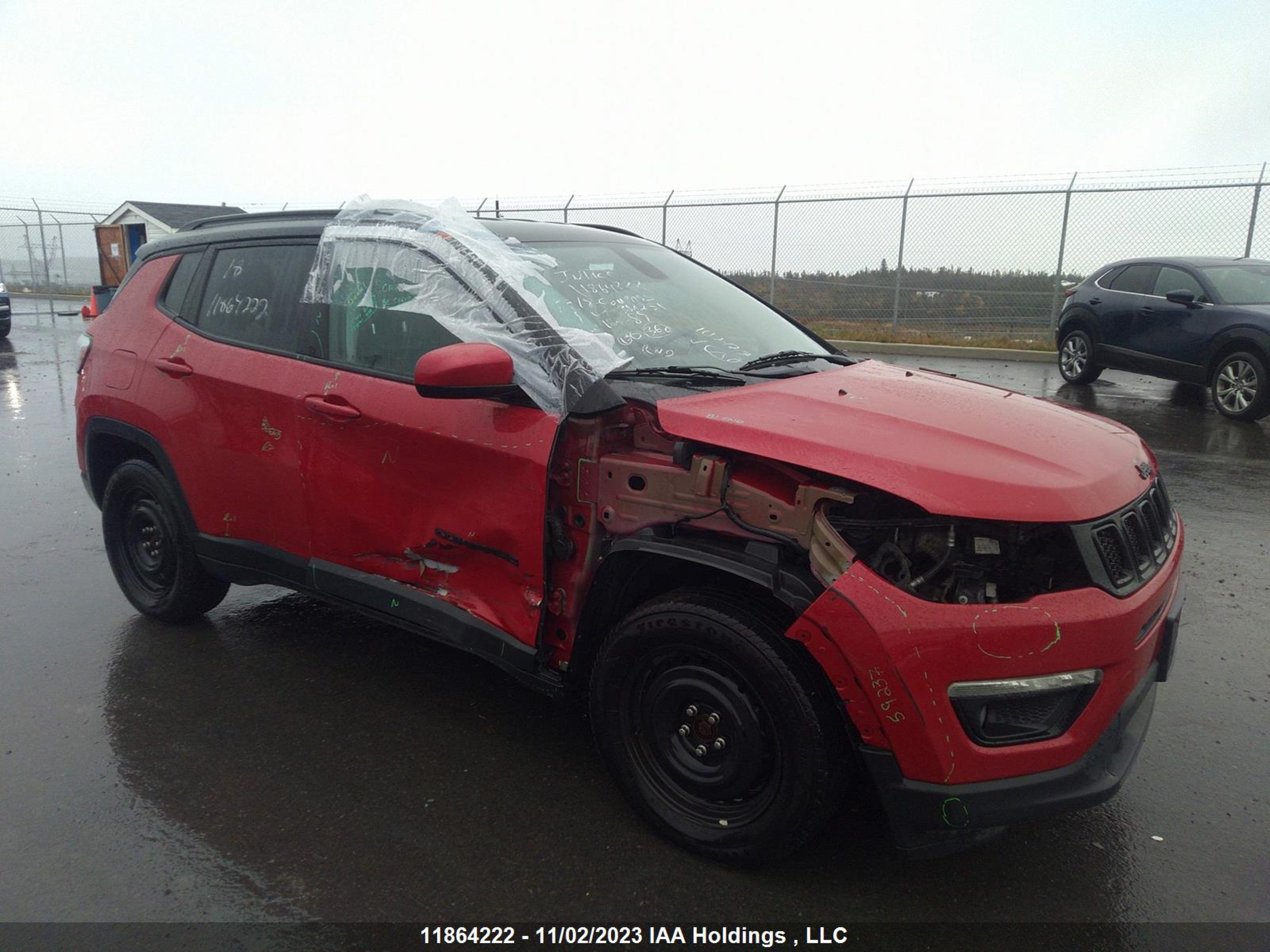 jeep compass 2018 3c4njdbb5jt397251