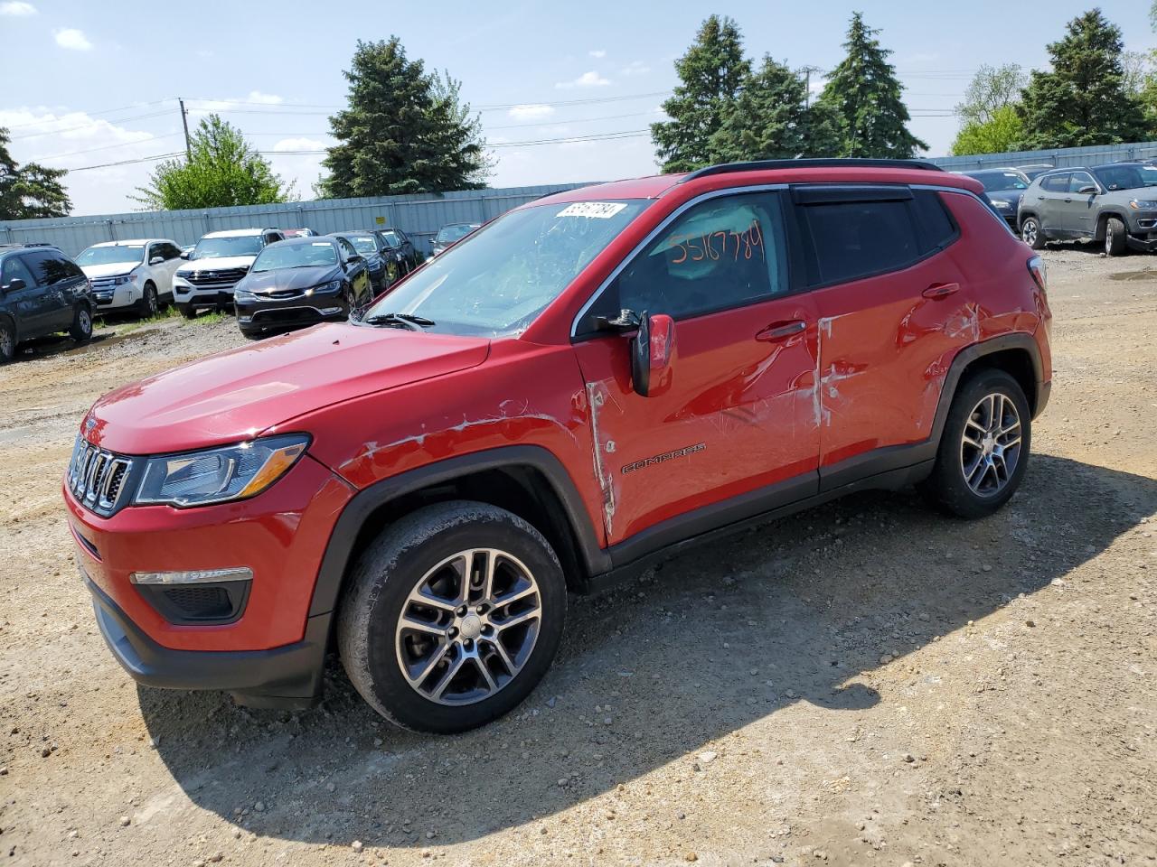 jeep compass 2017 3c4njdbbxht616912