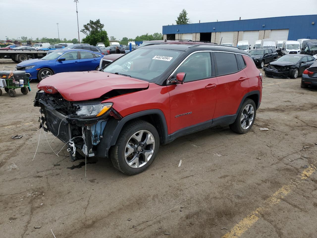 jeep compass 2019 3c4njdcb9kt666657