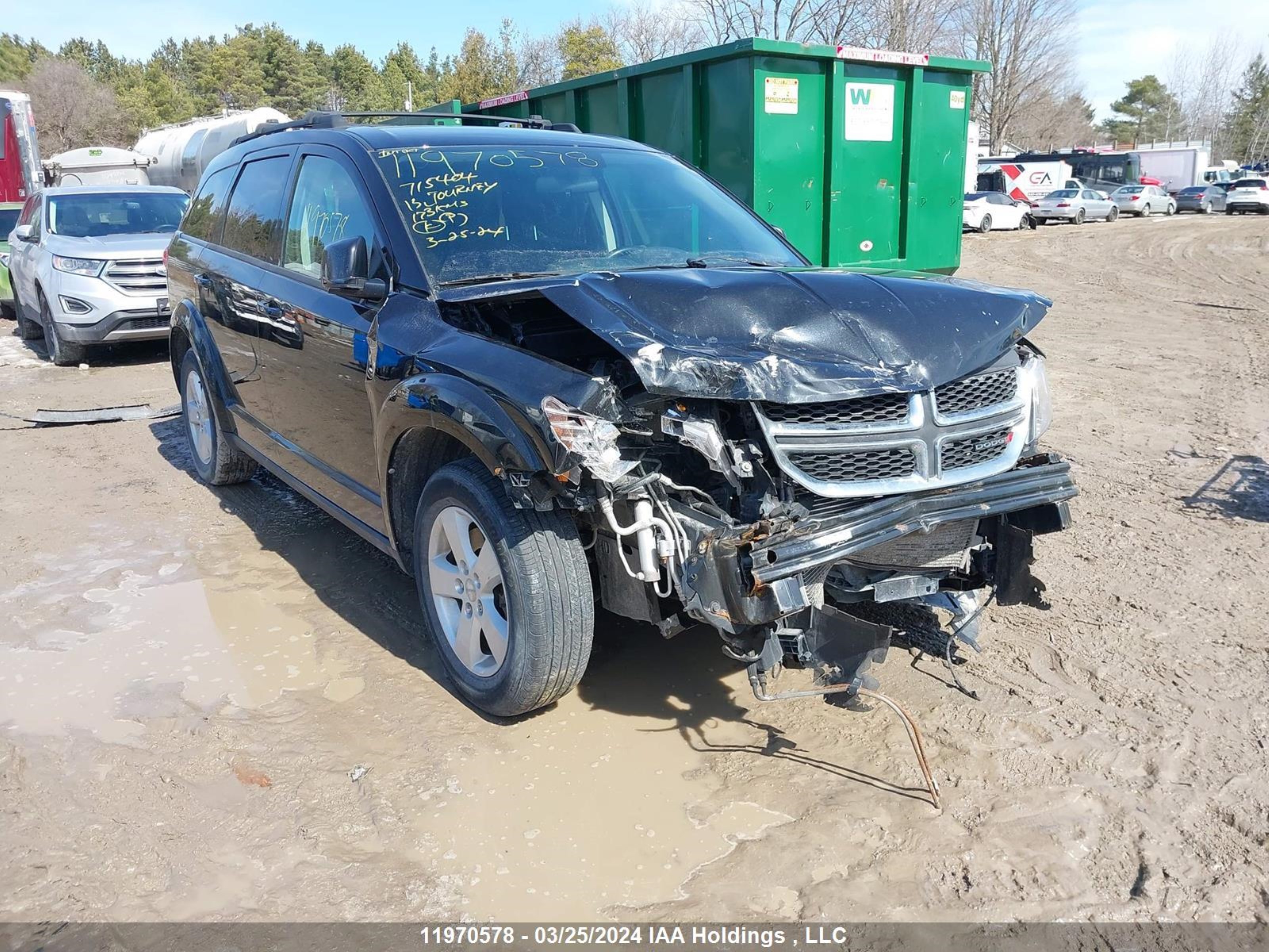 dodge journey 2013 3c4pdcab7dt715404