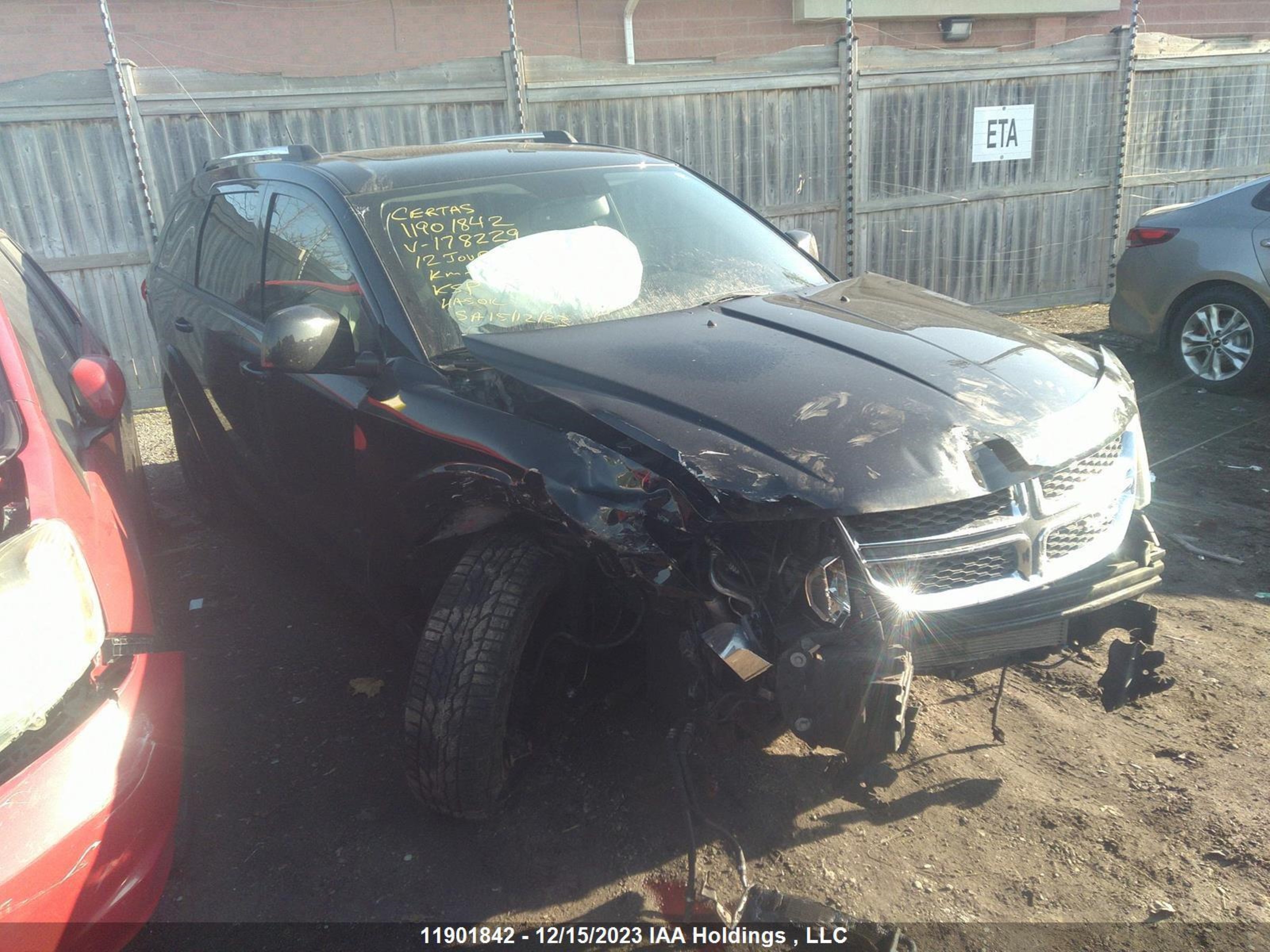 dodge journey 2012 3c4pdccg3ct178229