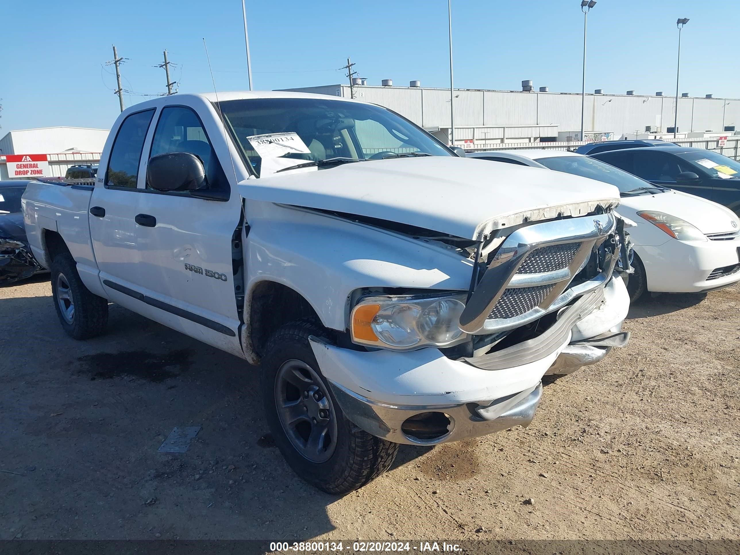 dodge ram 2002 3d7hu18n52g156777