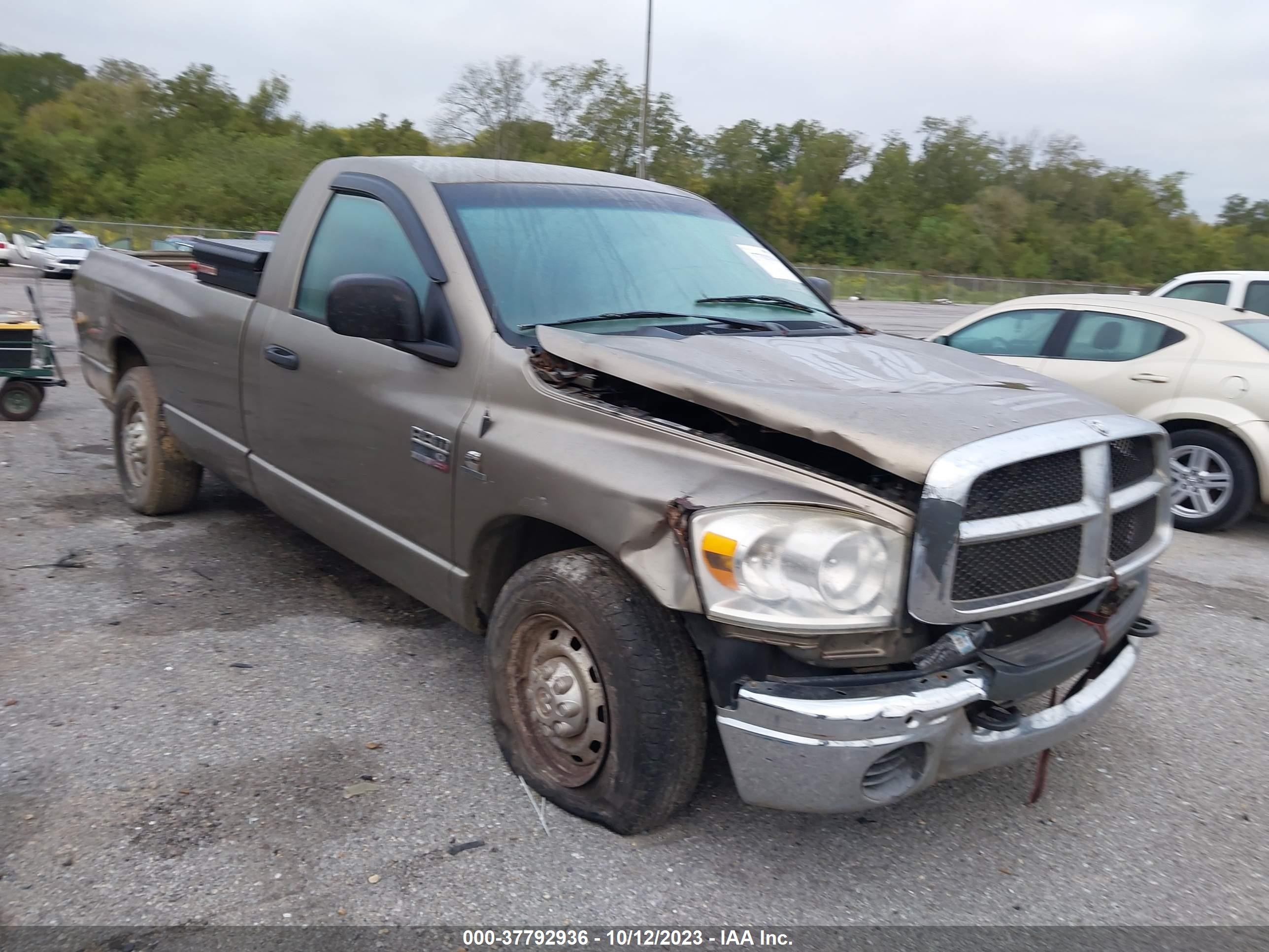 dodge ram 2007 3d7kr26a27g809439