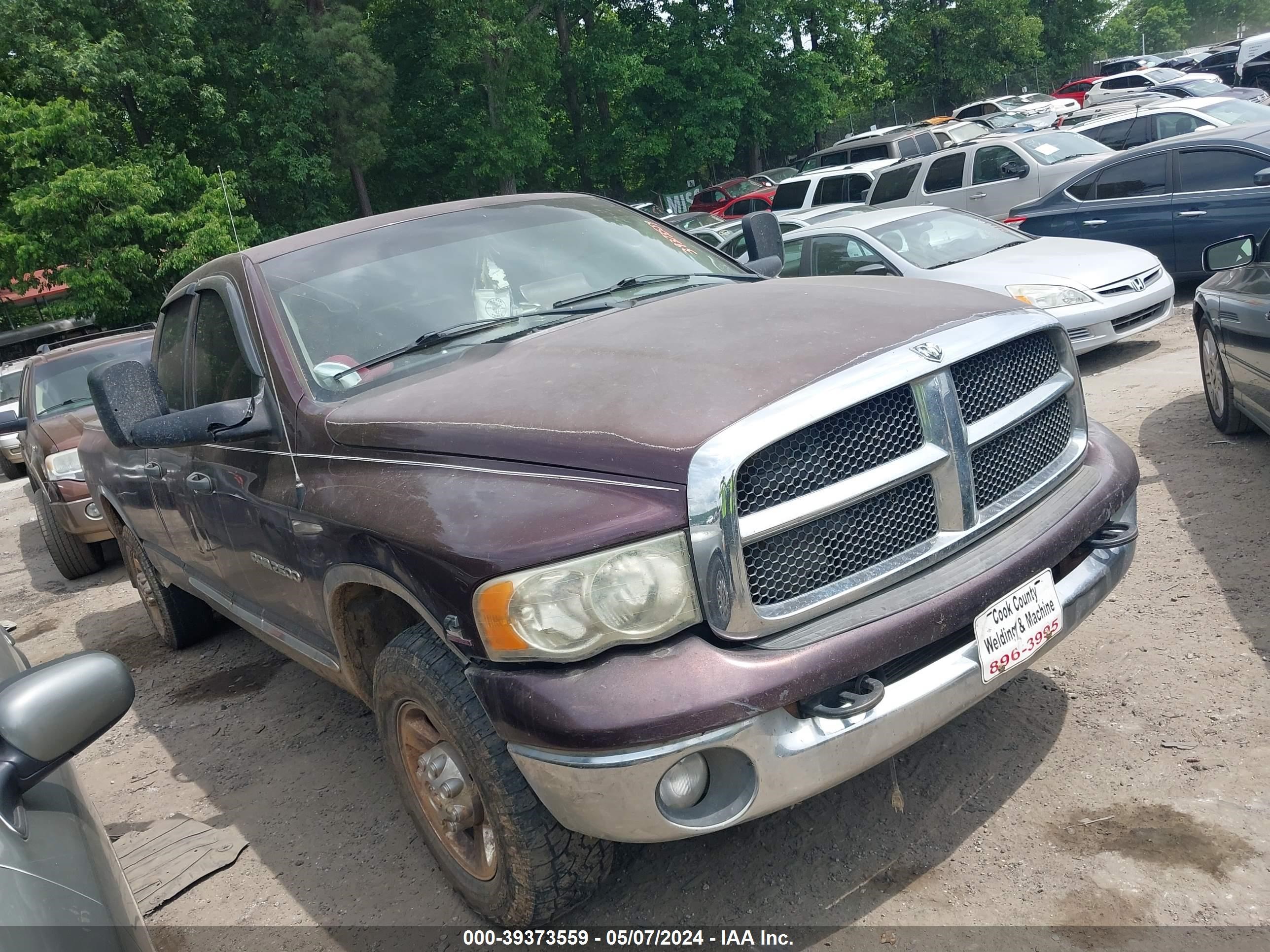 dodge ram 2005 3d7kr28c15g704127