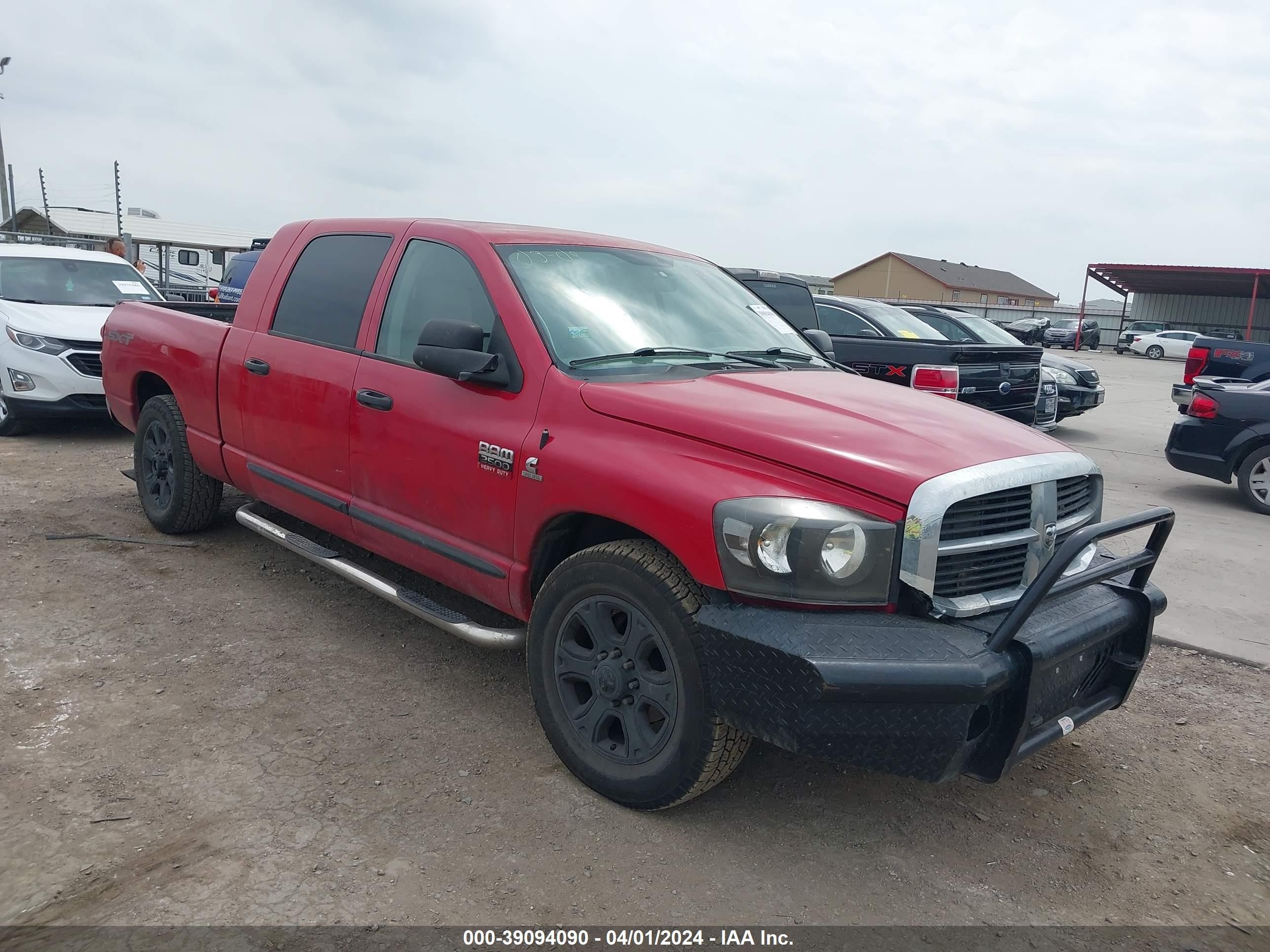 dodge ram 2008 3d7kr29a38g143415