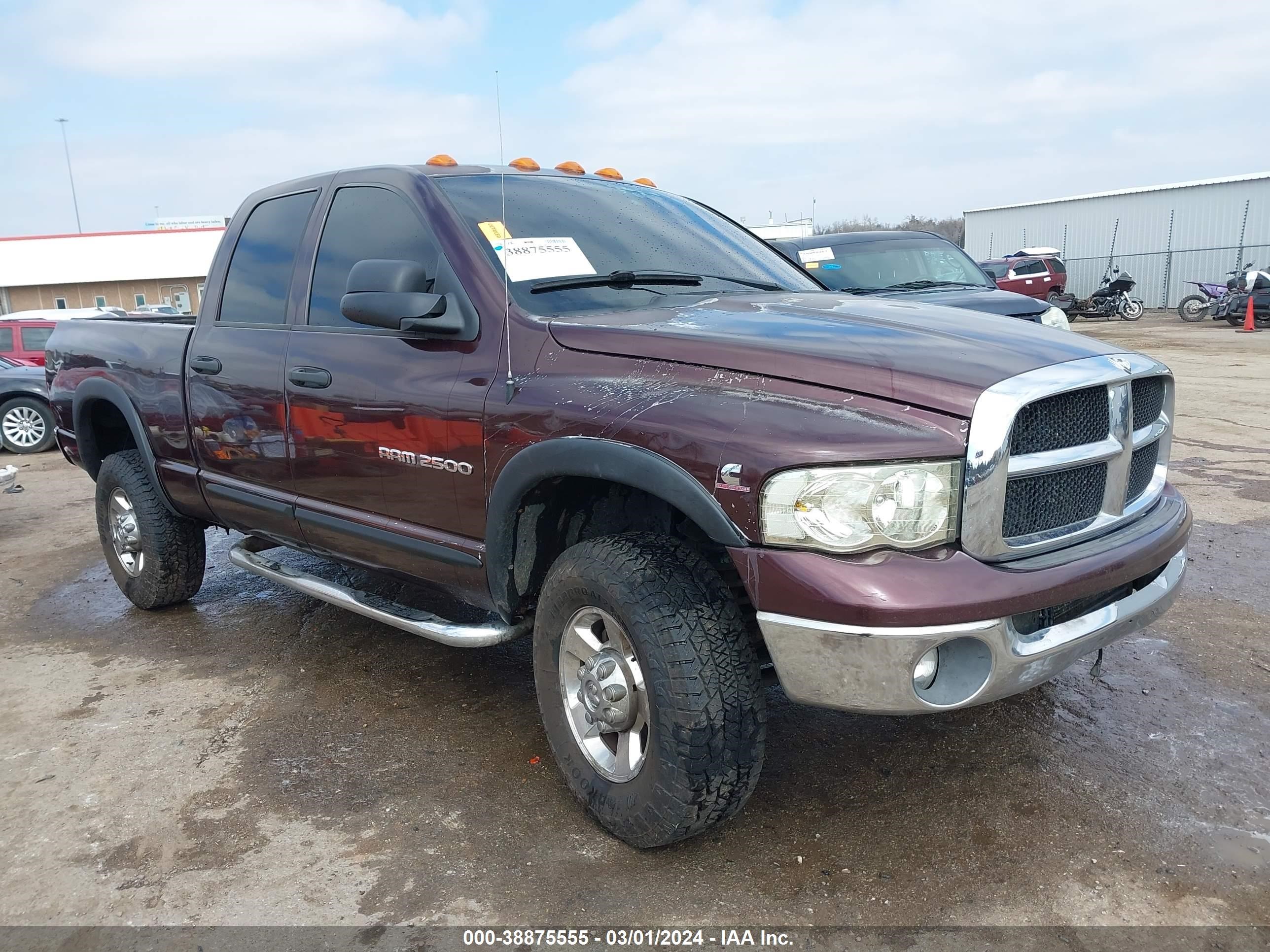 dodge ram 2005 3d7ks28c05g821153