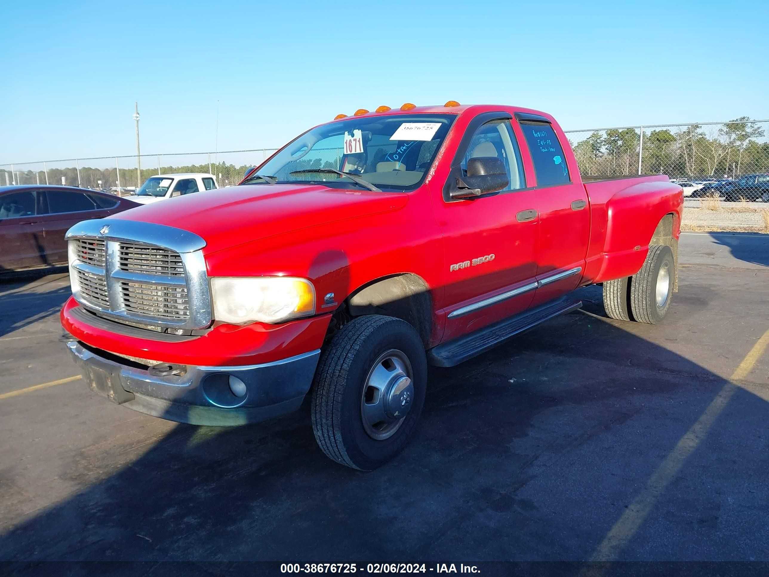 dodge ram 2004 3d7mu48cx4g216800