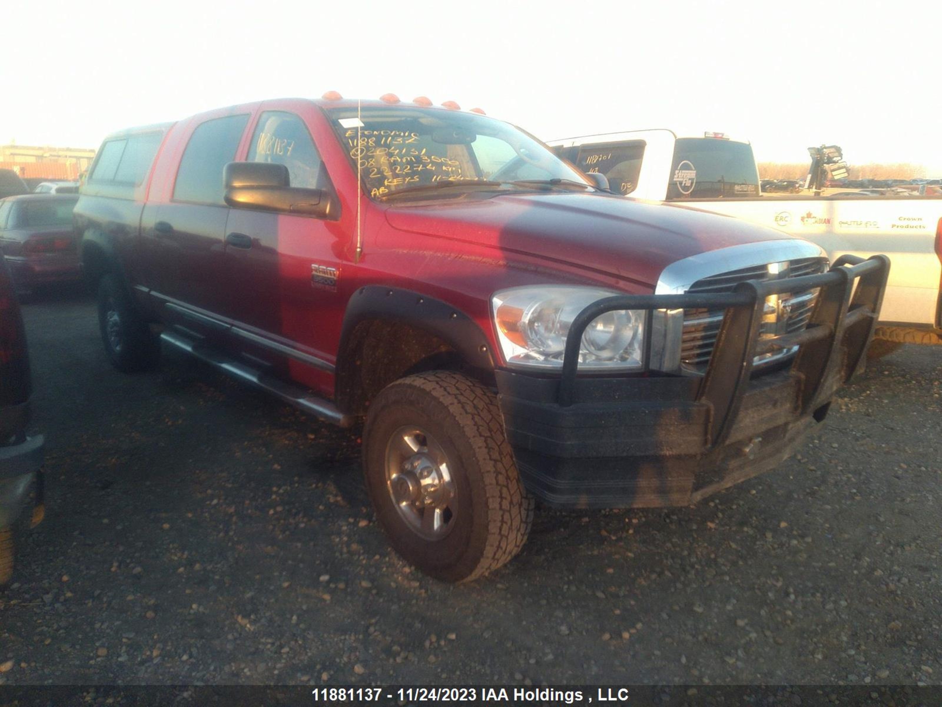 dodge ram 2008 3d7mx39a48g204131