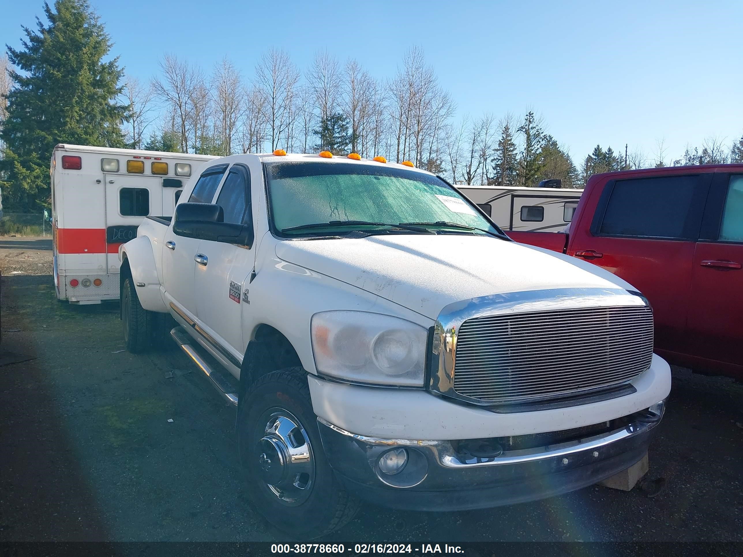 dodge ram 2008 3d7mx49a58g144446