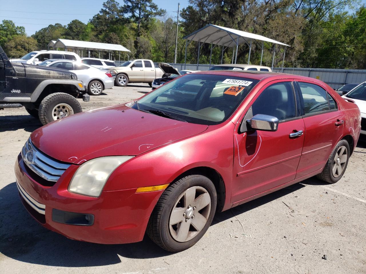 ford fusion 2007 3fahp07z57r158935