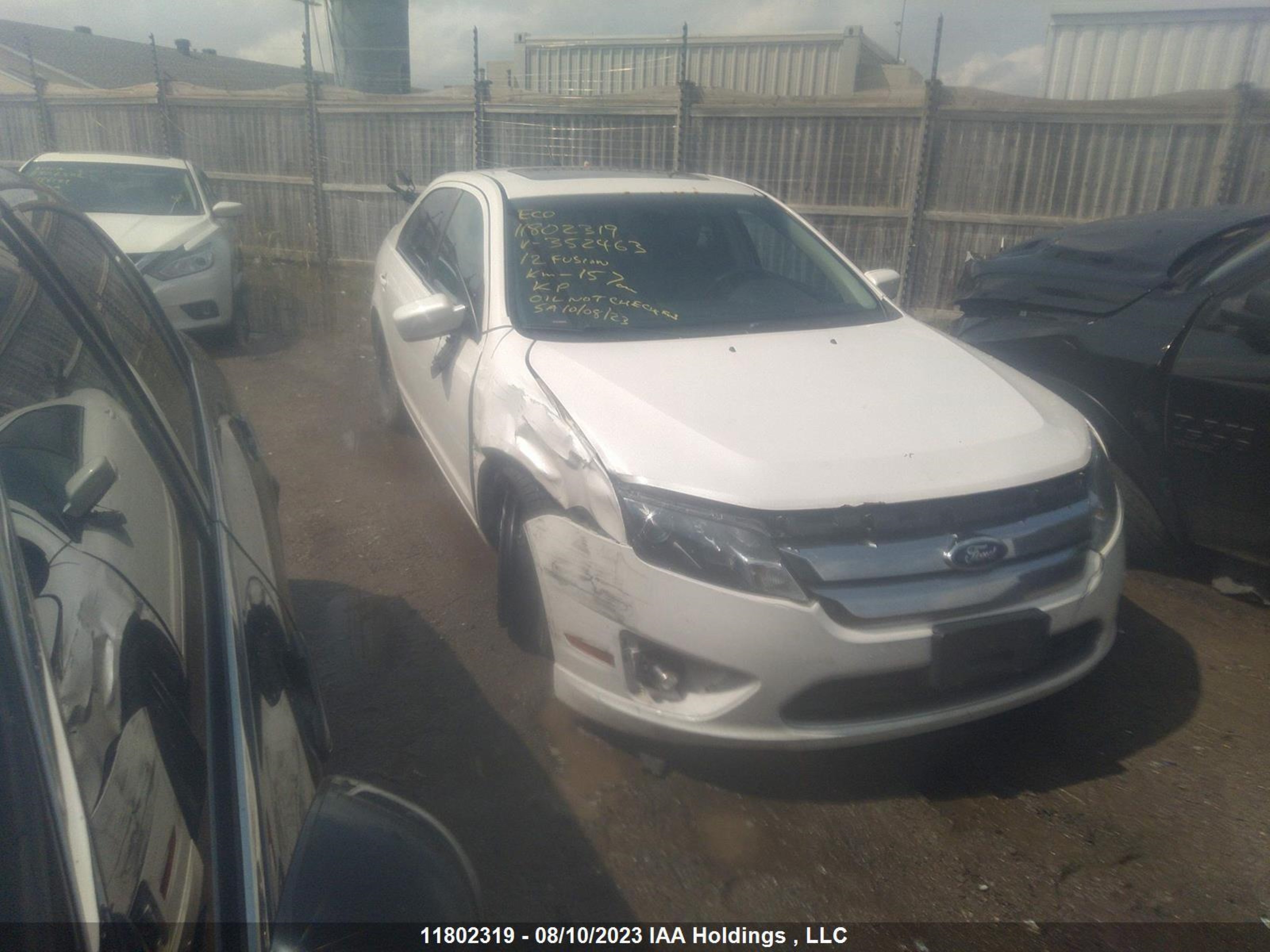 ford fusion 2012 3fahp0cg9cr352463