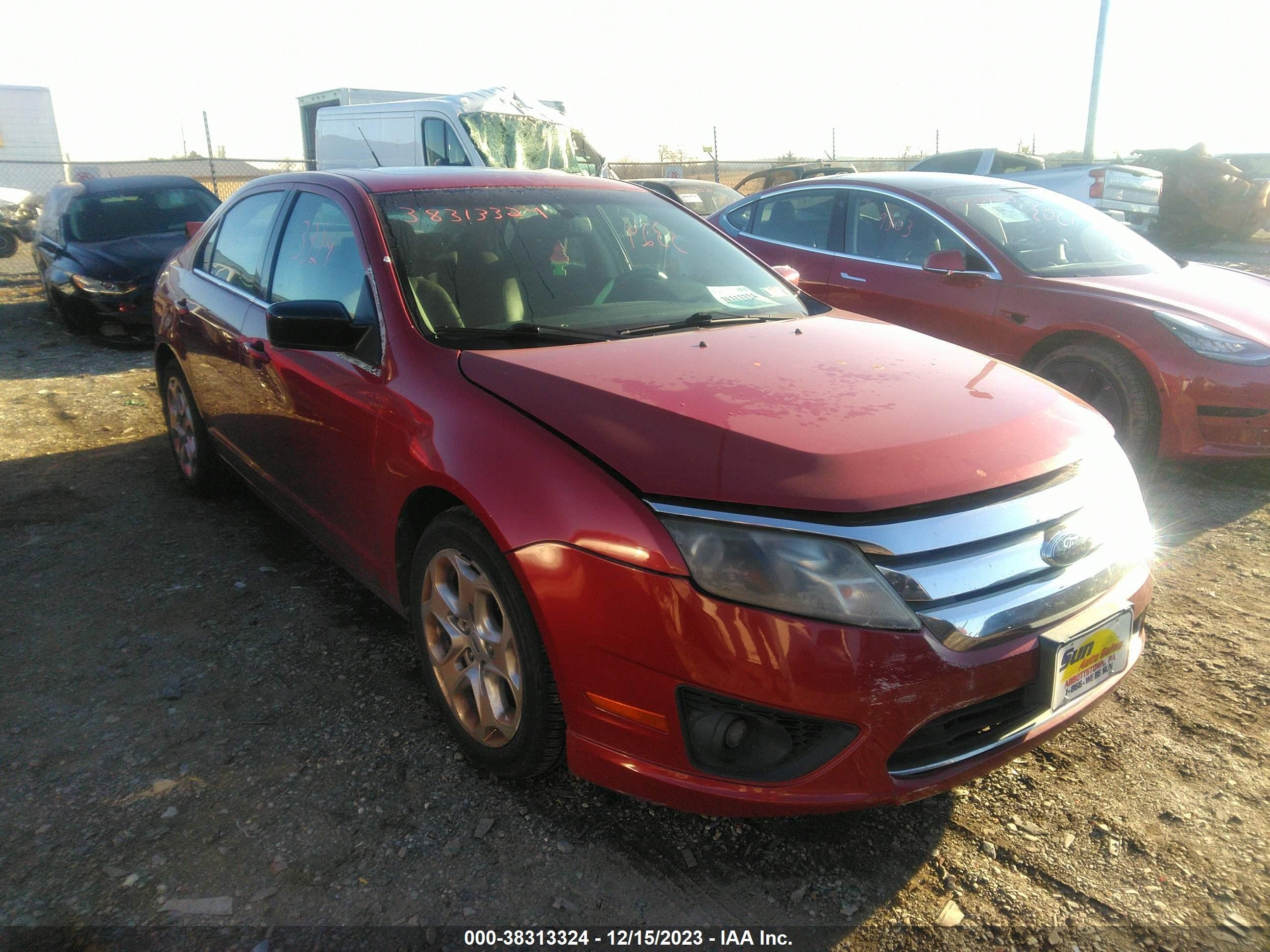 ford fusion 2010 3fahp0haxar104997