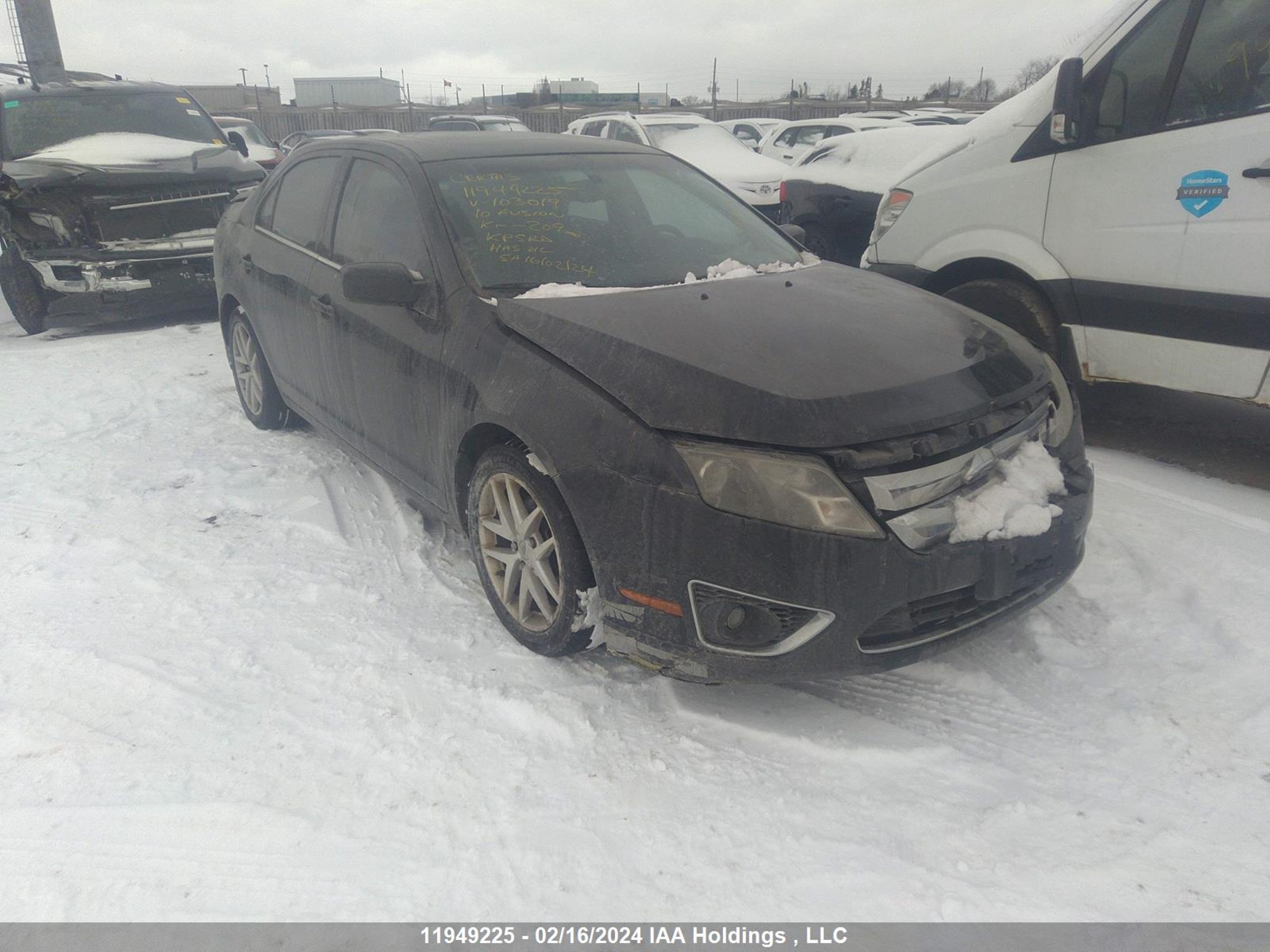 ford fusion 2010 3fahp0jg6ar103019